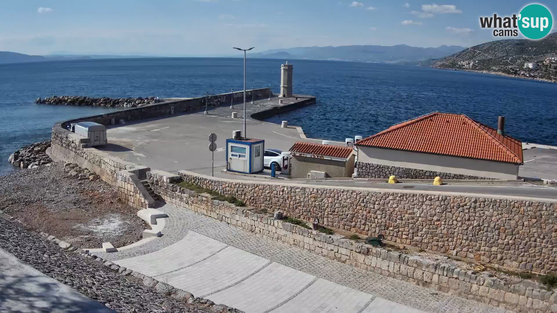 Web kamera Senj luka – Lukobran i svjetionik uživo