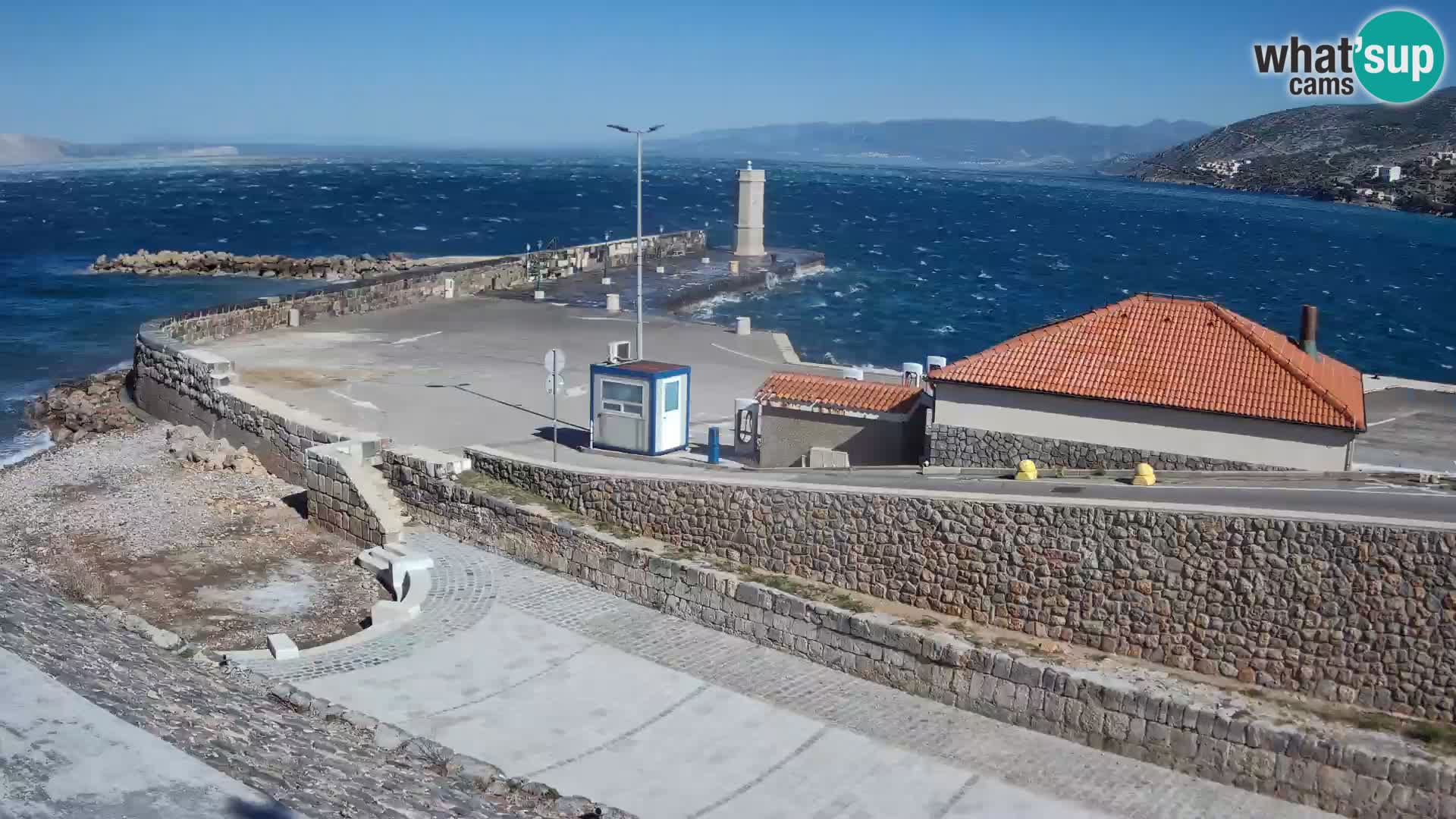 Senj Harbour Webcam – Breakwater & Lighthouse Live View