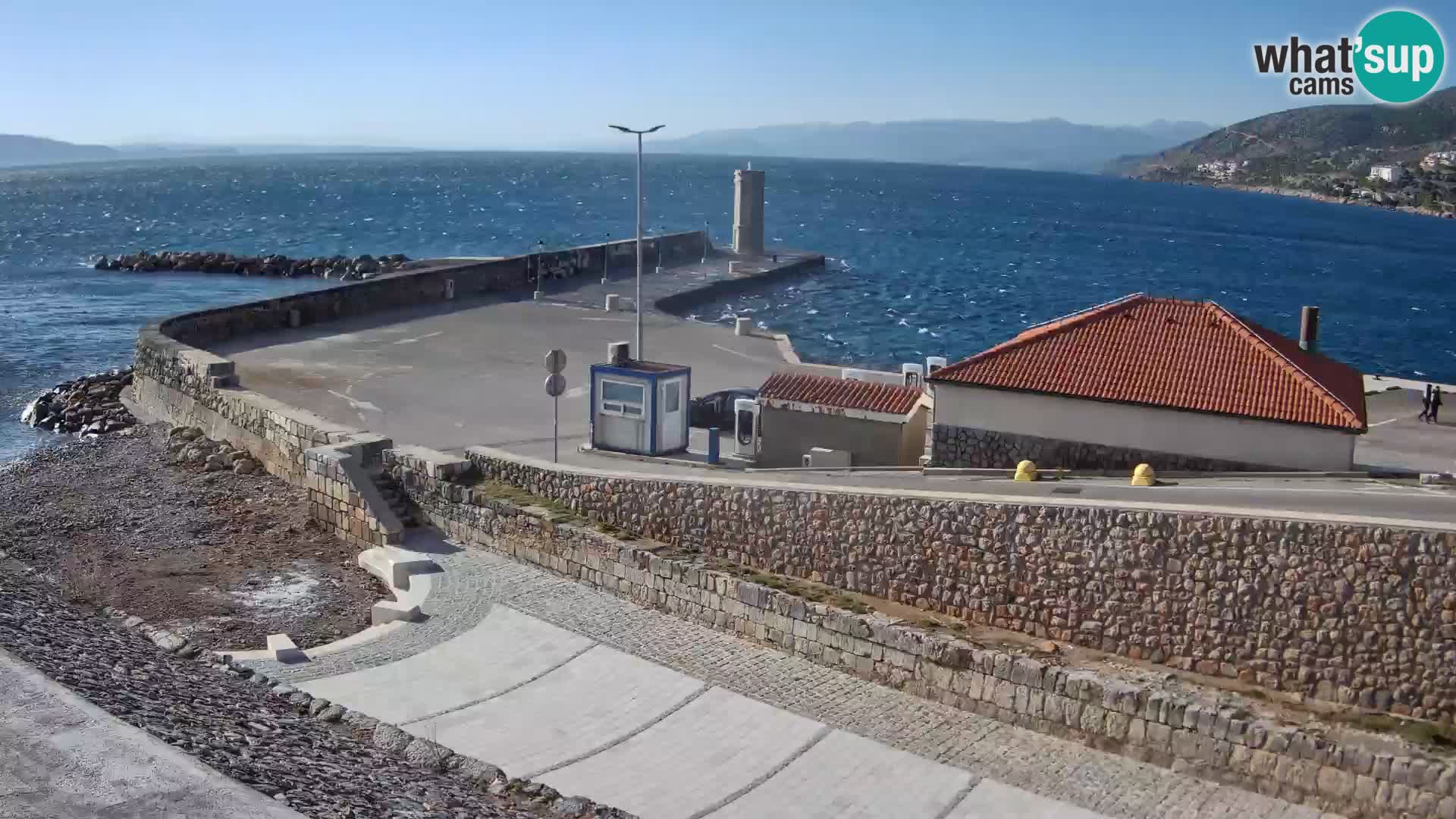 Webcam Porto di Segna – Frangiflutti e Faro in diretta