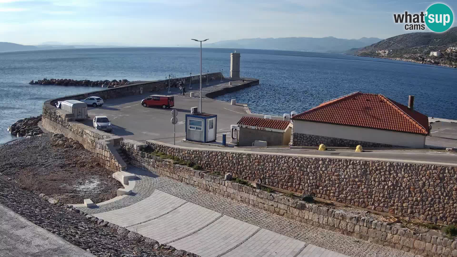 Web kamera Senj luka – Lukobran i svjetionik uživo