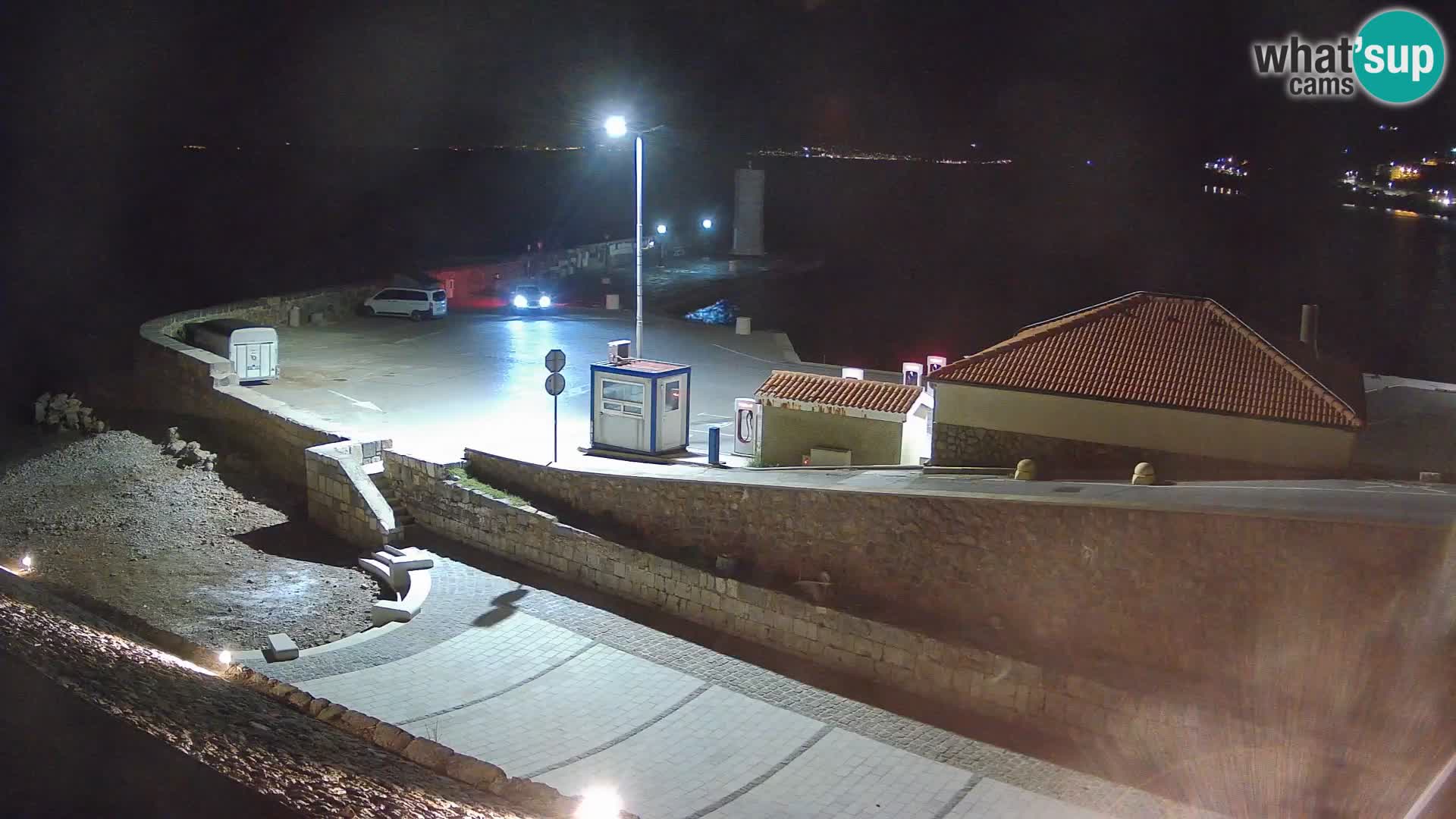 Senj Hafen Webcam – Wellenbrecher & Leuchtturm Liveblick