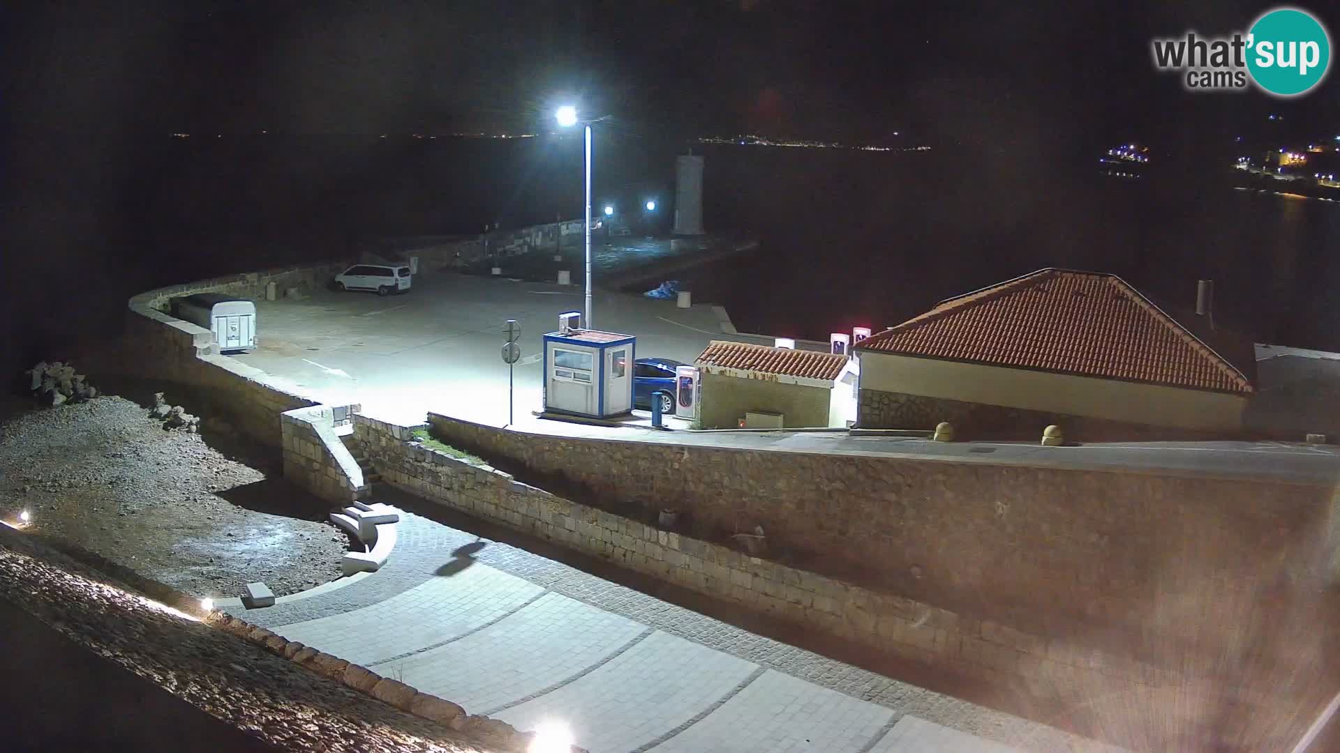 Senj Harbour Webcam – Breakwater & Lighthouse Live View