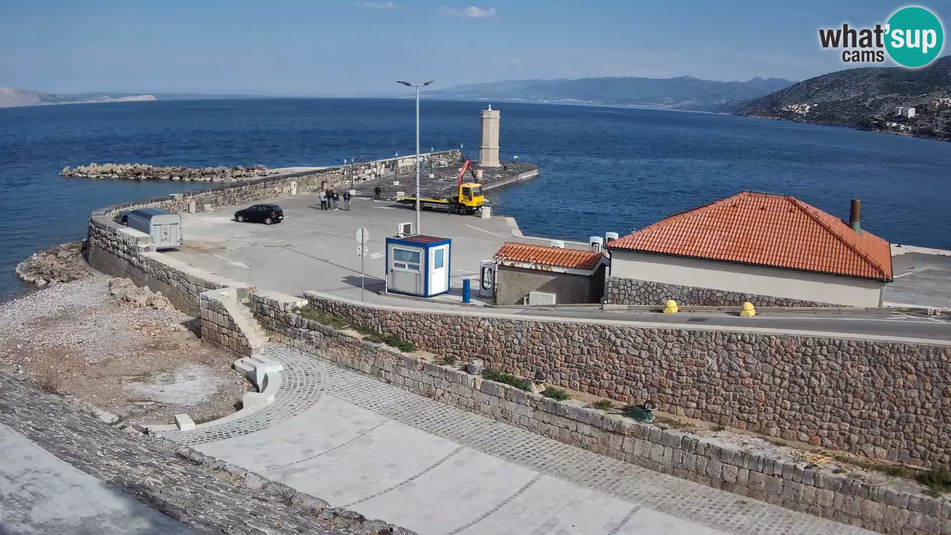 Senj Harbour Webcam – Breakwater & Lighthouse Live View