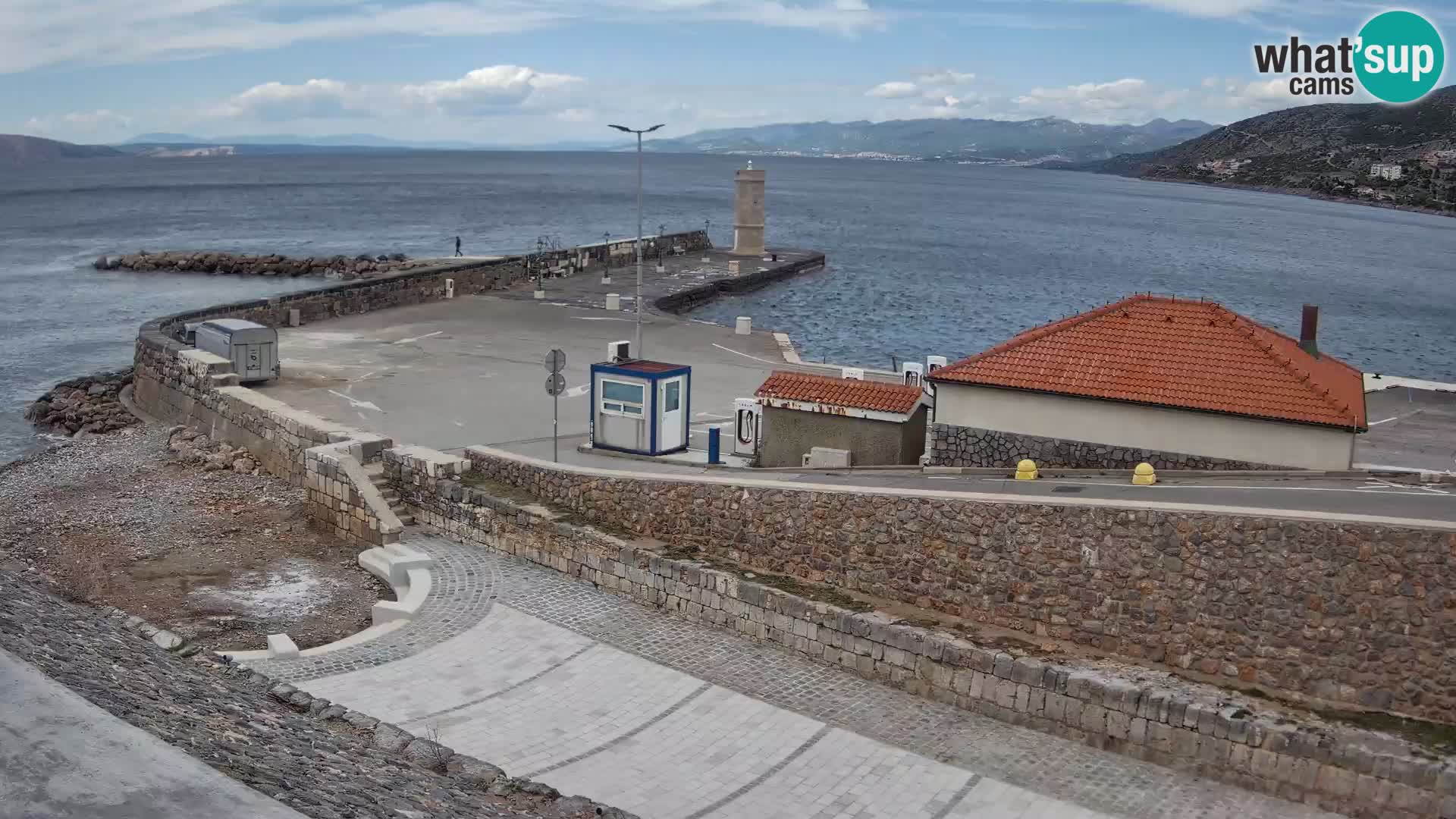 Webcam Porto di Segna – Frangiflutti e Faro in diretta
