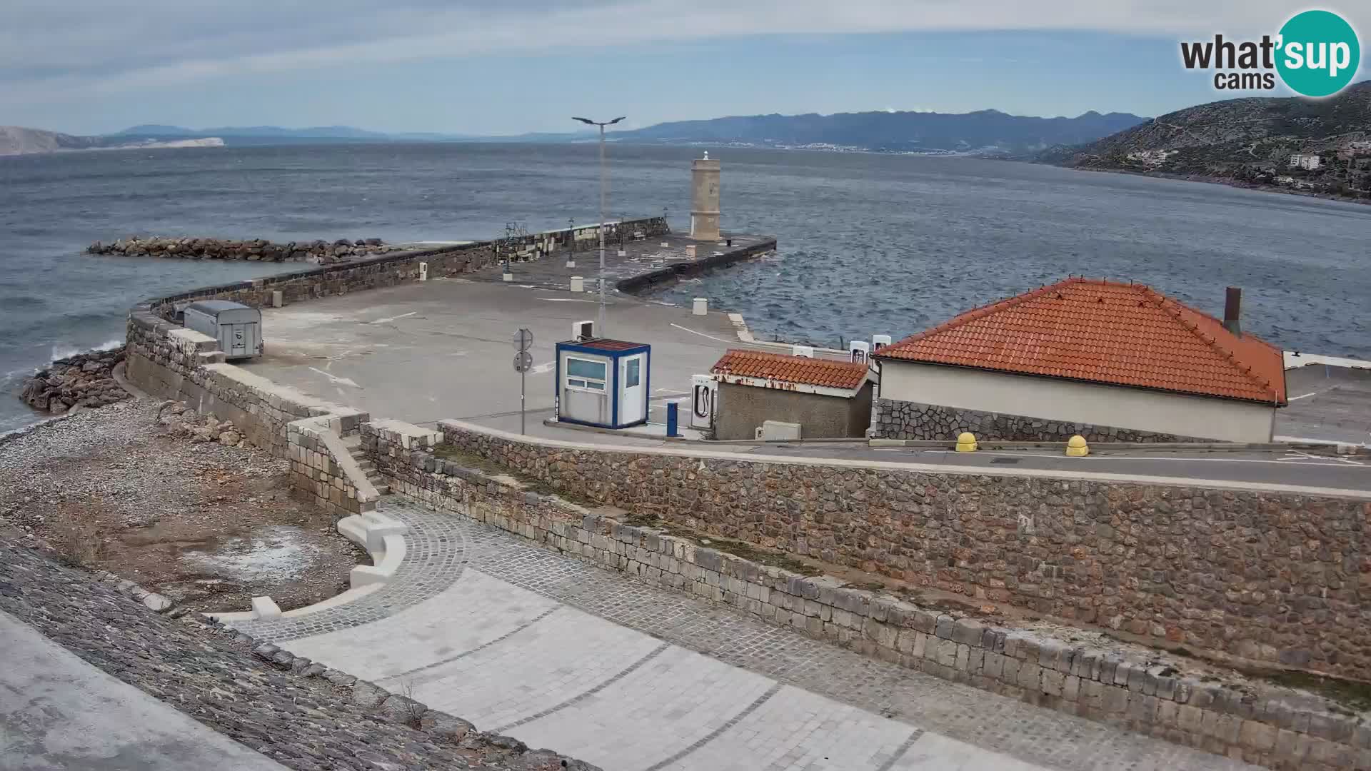Webcam Porto di Segna – Frangiflutti e Faro in diretta