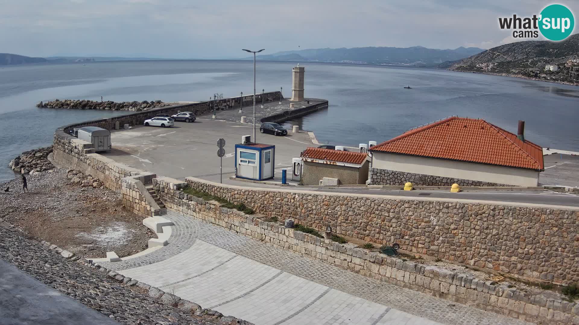 Web kamera Senj luka – Lukobran i svjetionik uživo