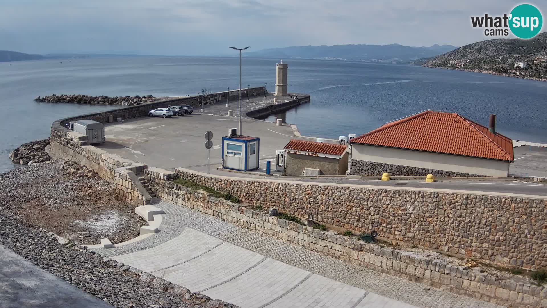 Senj Harbour Webcam – Breakwater & Lighthouse Live View