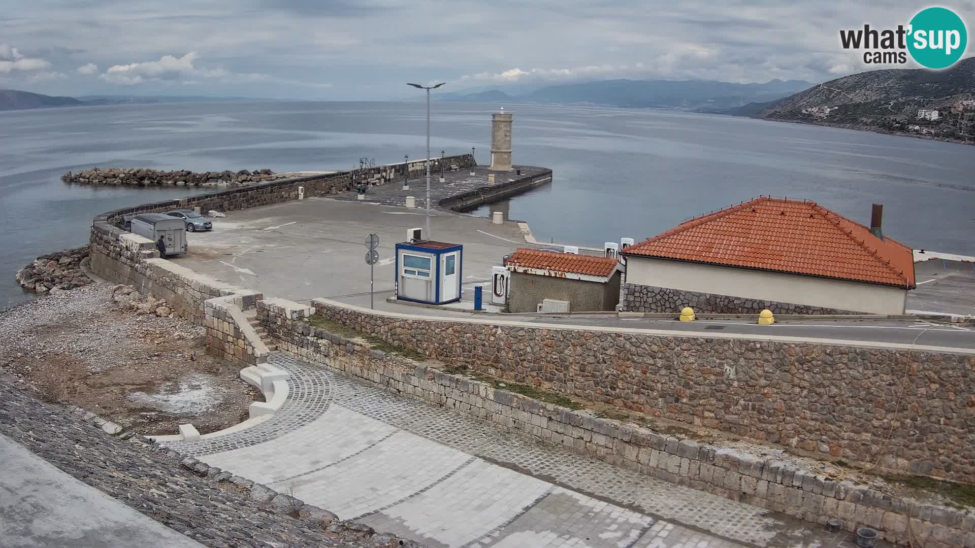 Senj Harbour Webcam – Breakwater & Lighthouse Live View