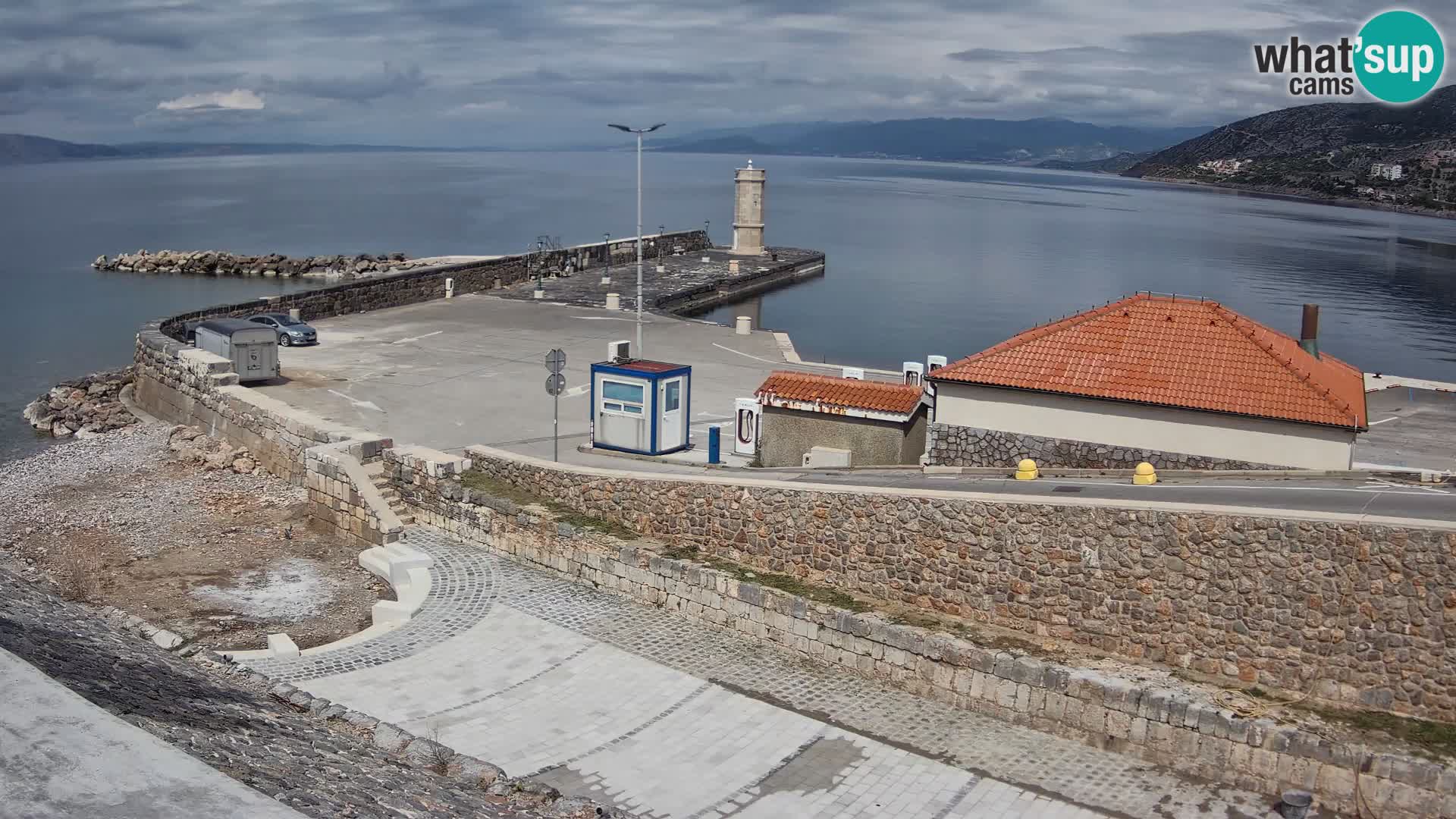 Webcam Porto di Segna – Frangiflutti e Faro in diretta