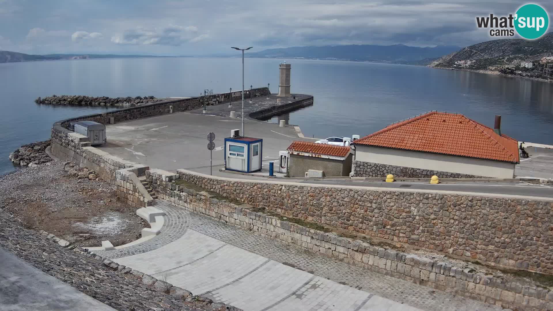 Senj Harbour Webcam – Breakwater & Lighthouse Live View