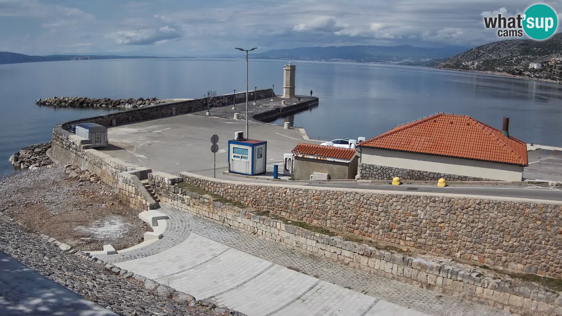 Web kamera Senj luka – Lukobran i svjetionik uživo