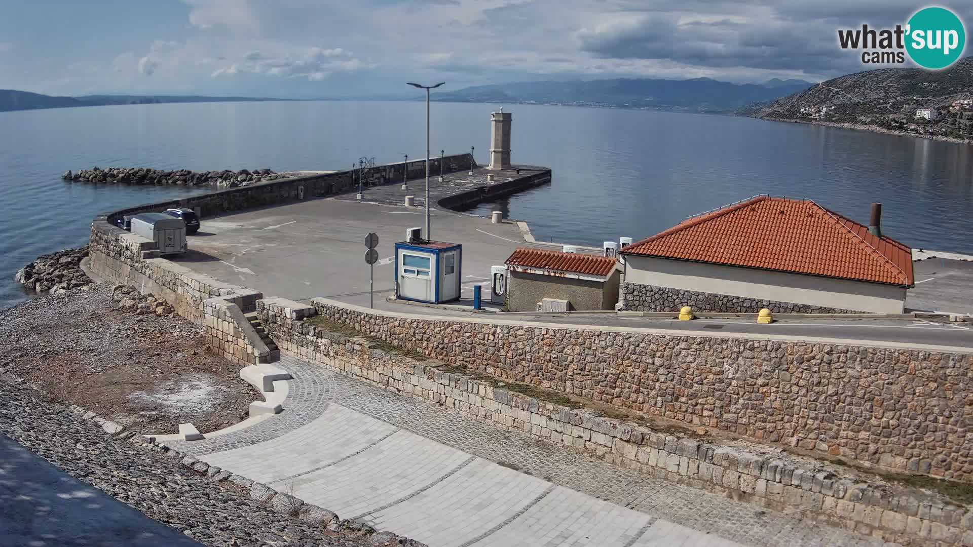 Senj Harbour Webcam – Breakwater & Lighthouse Live View