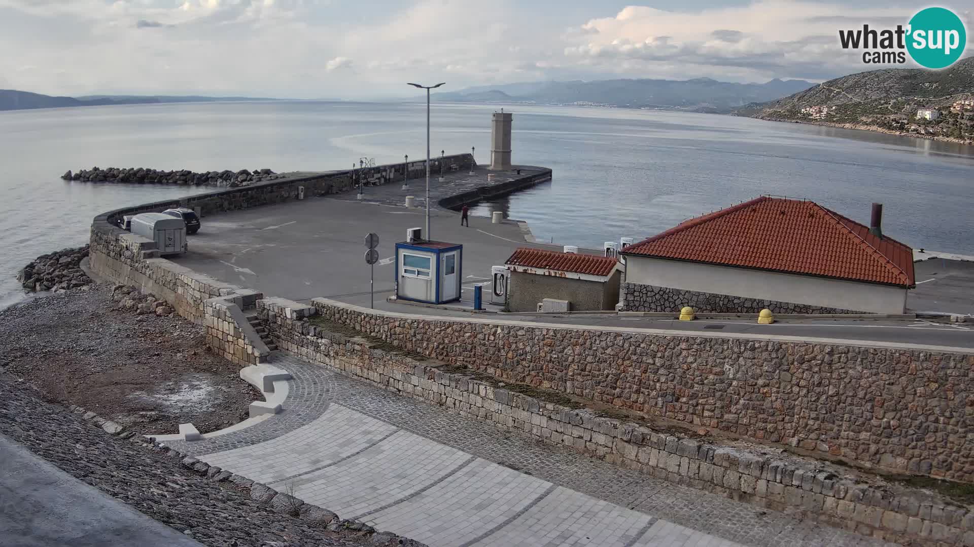 Senj Harbour Webcam – Breakwater & Lighthouse Live View
