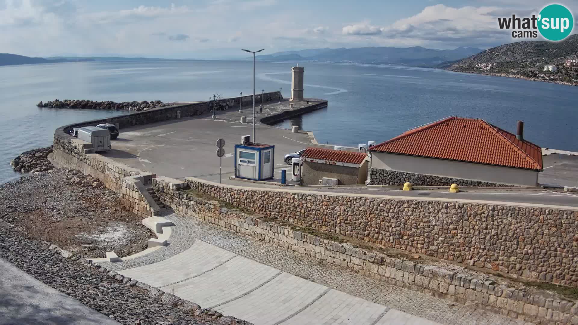 Senj Harbour Webcam – Breakwater & Lighthouse Live View