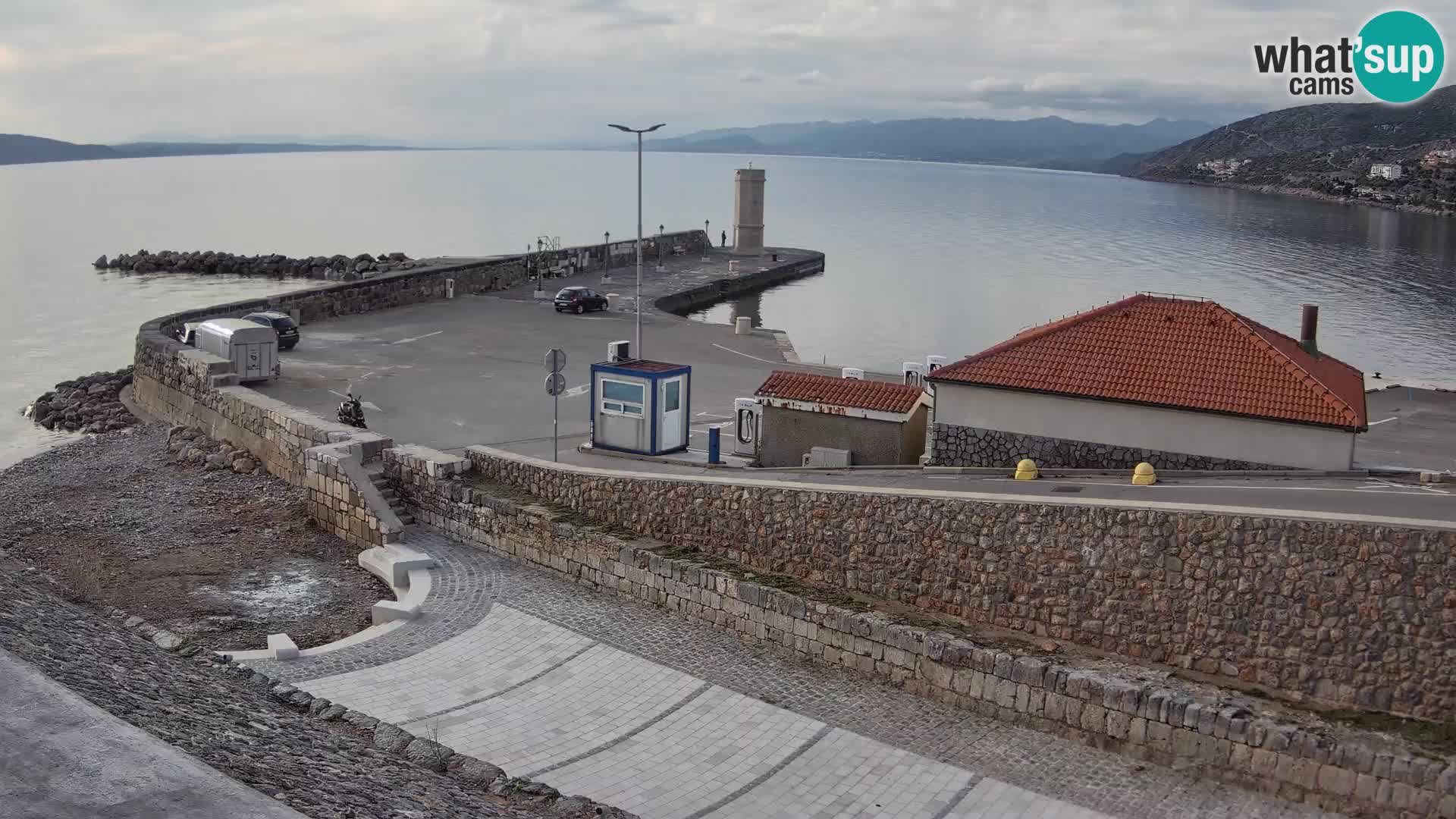 Senj Harbour Webcam – Breakwater & Lighthouse Live View
