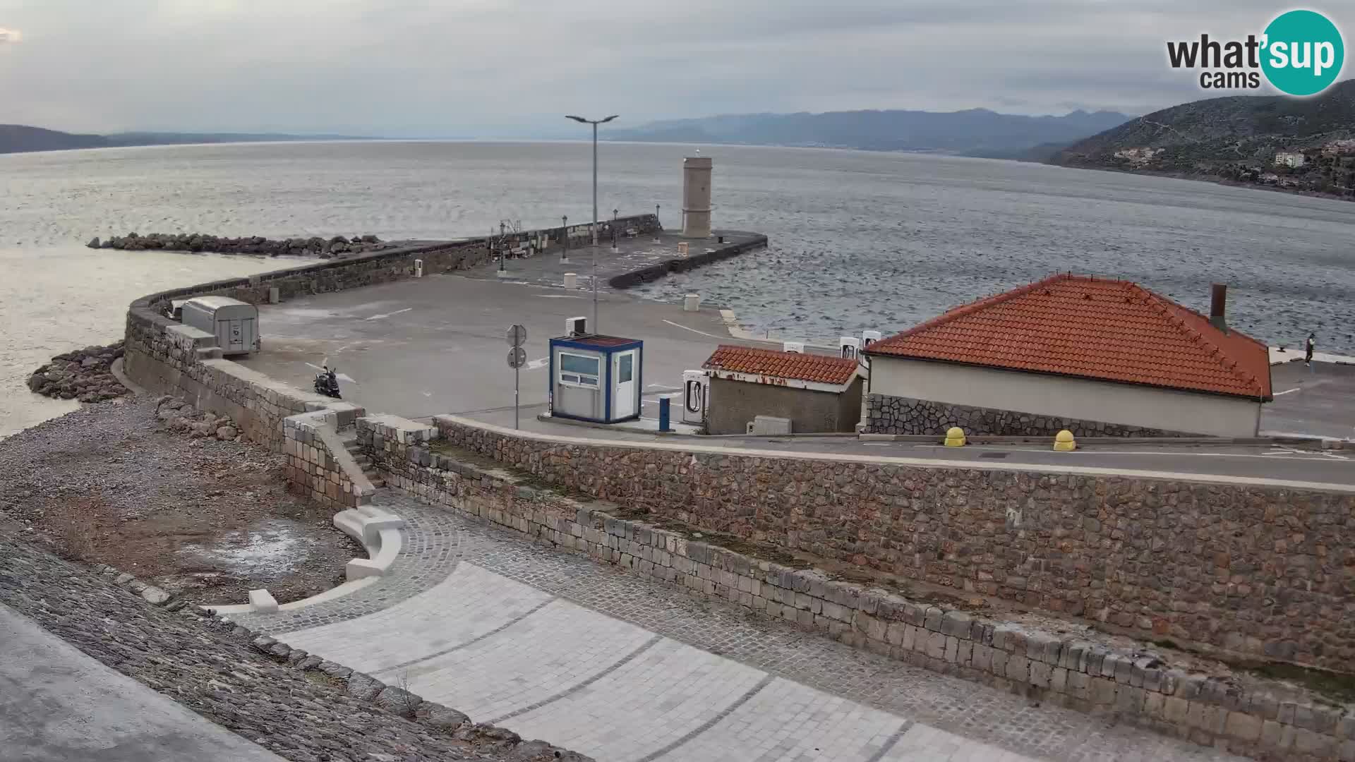 Senj Harbour Webcam – Breakwater & Lighthouse Live View