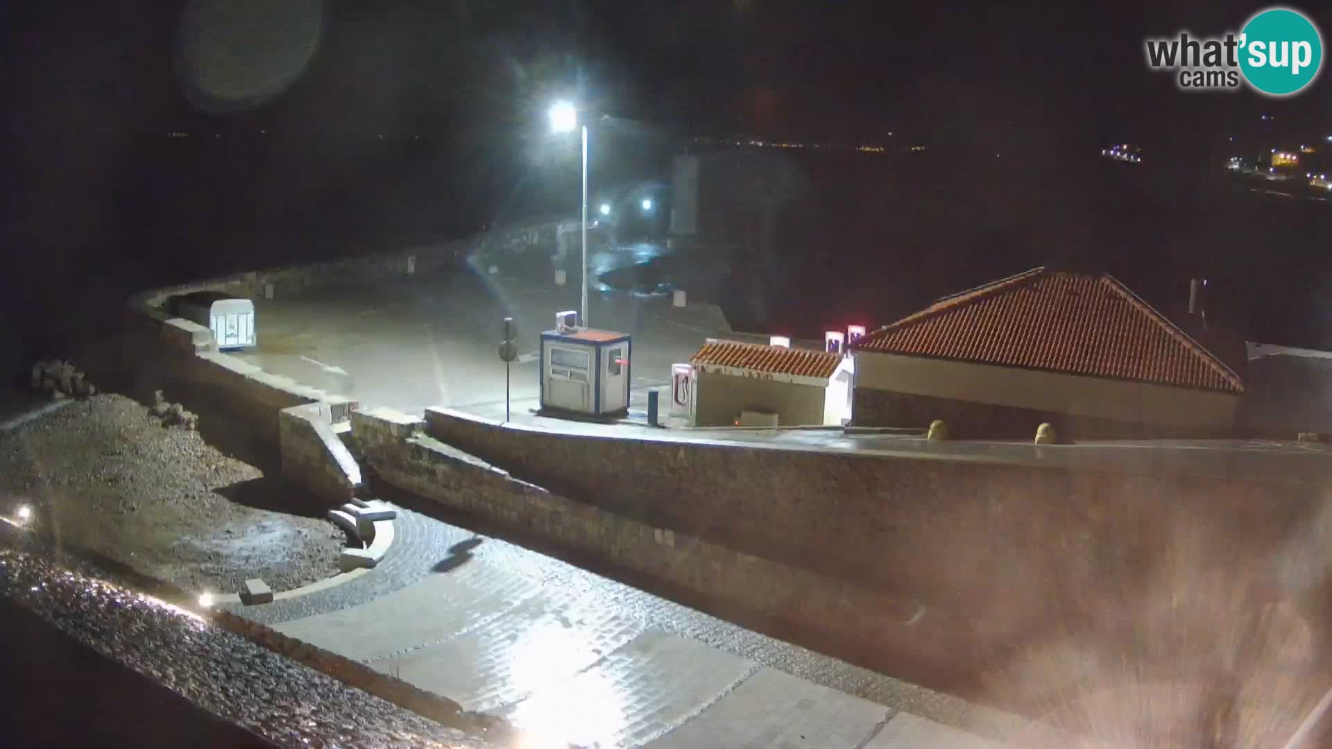 Senj Hafen Webcam – Wellenbrecher & Leuchtturm Liveblick