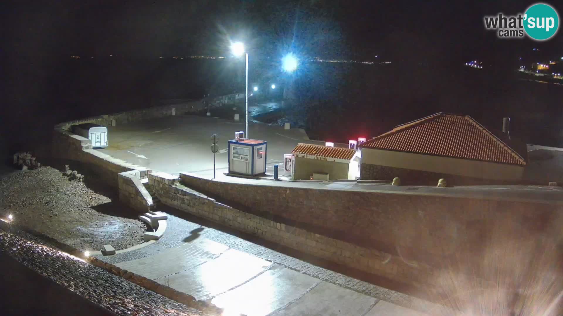 Senj Harbour Webcam – Breakwater & Lighthouse Live View