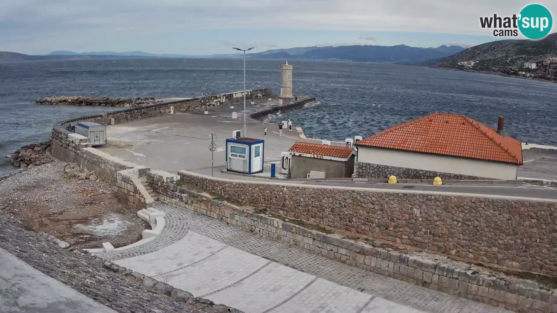 Senj Harbour Webcam – Breakwater & Lighthouse Live View