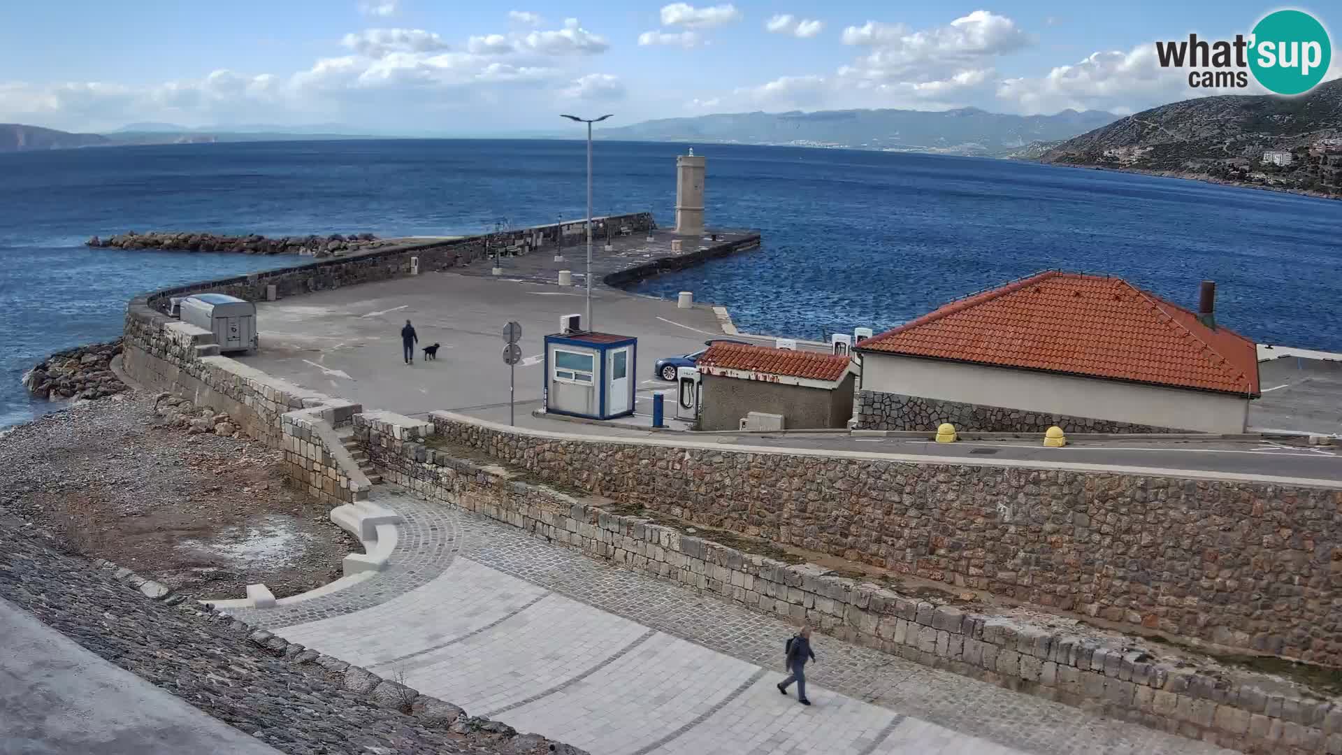 Senj Harbour Webcam – Breakwater & Lighthouse Live View