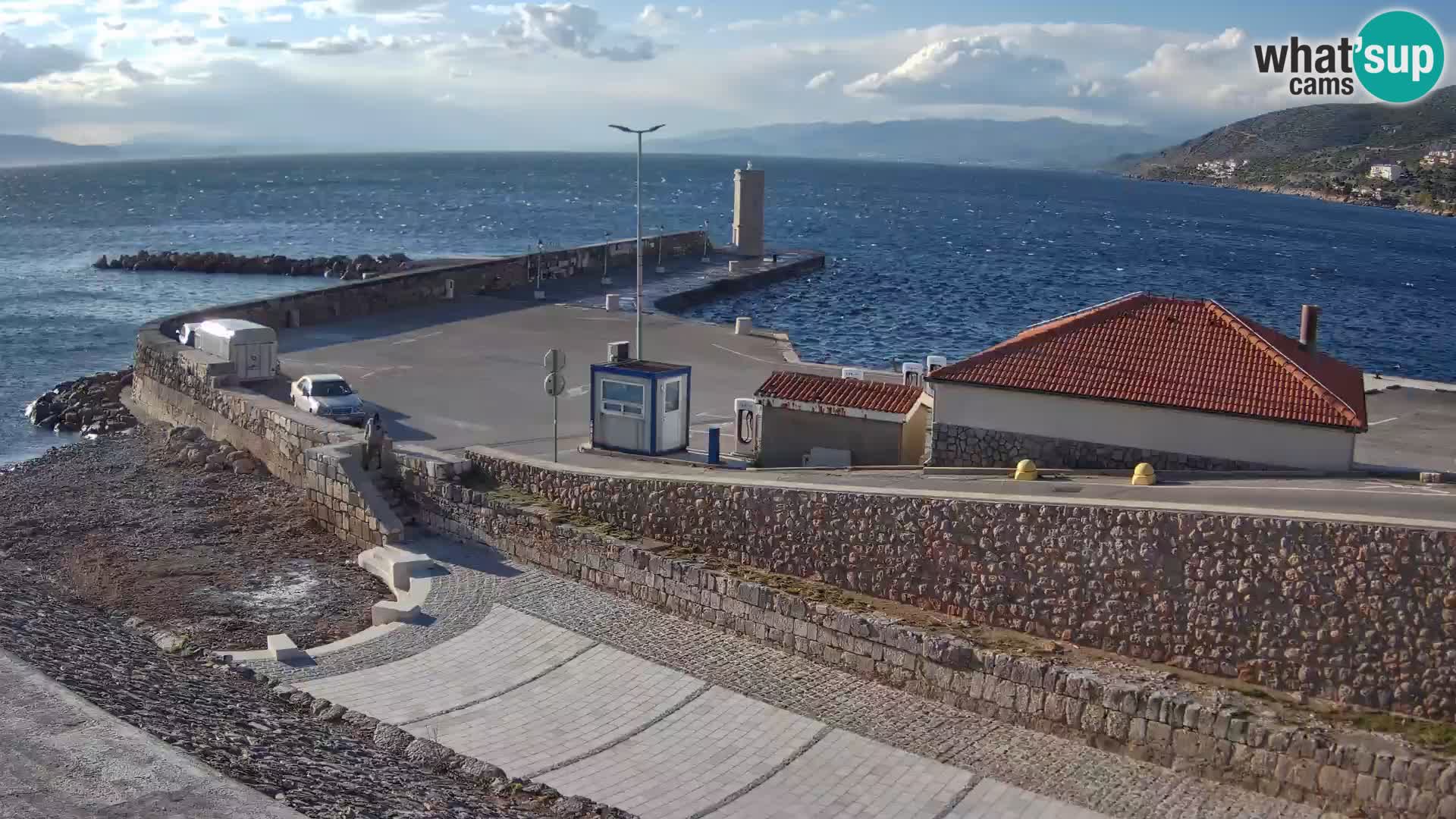 Senj Harbour Webcam – Breakwater & Lighthouse Live View