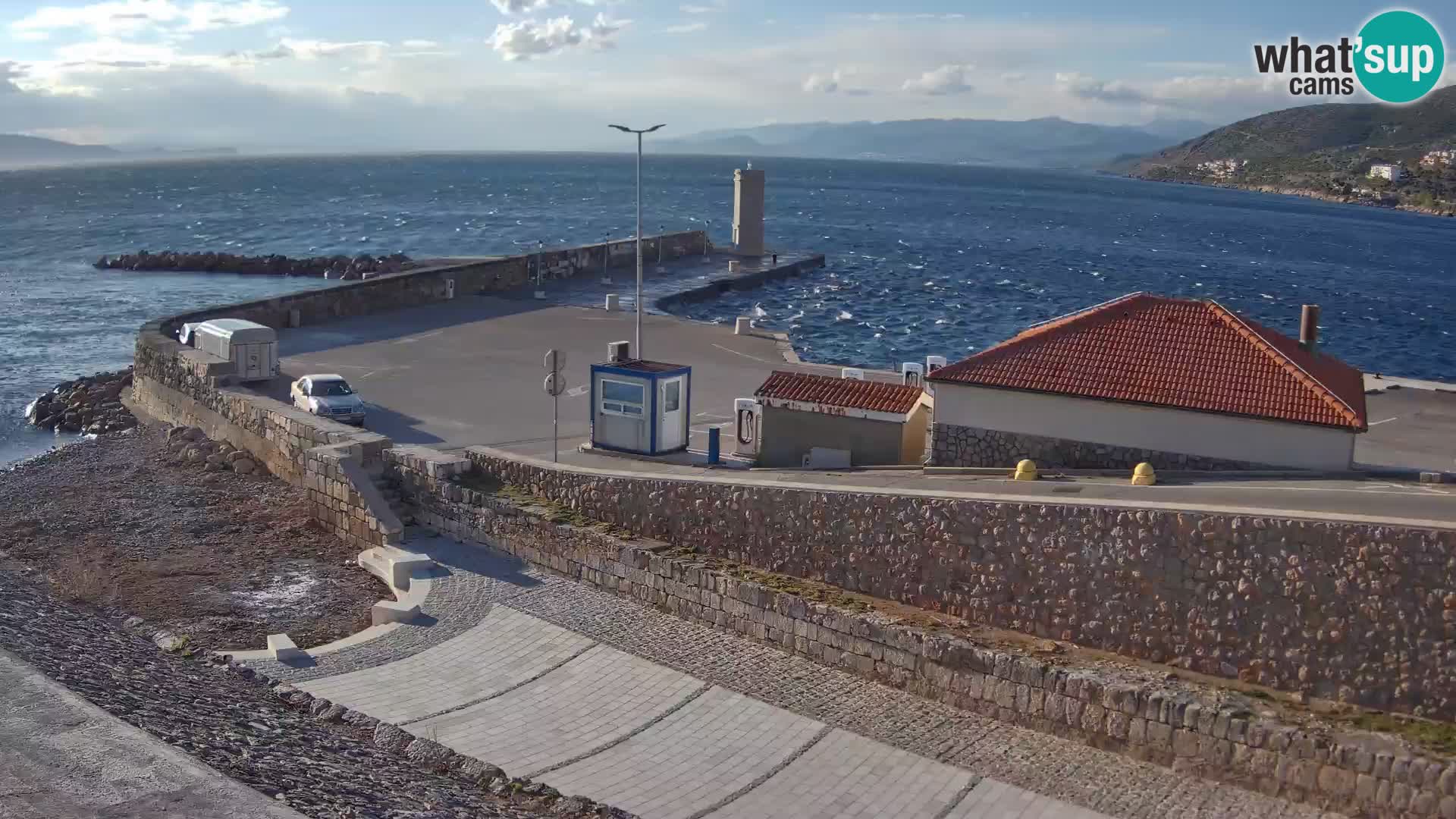 Senj Harbour Webcam – Breakwater & Lighthouse Live View