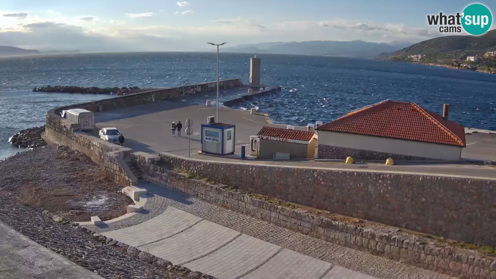 Senj Harbour Webcam – Breakwater & Lighthouse Live View