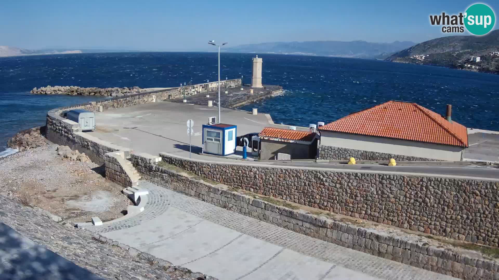 Senj Harbour Webcam – Breakwater & Lighthouse Live View