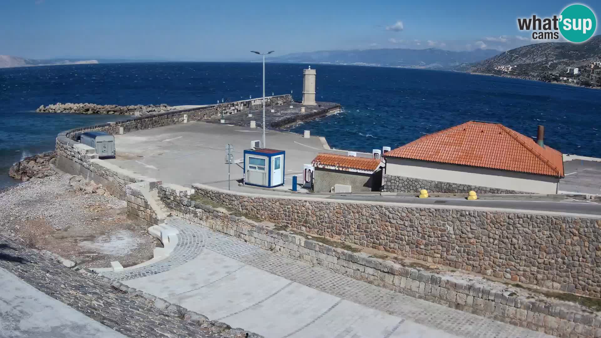 Senj Harbour Webcam – Breakwater & Lighthouse Live View