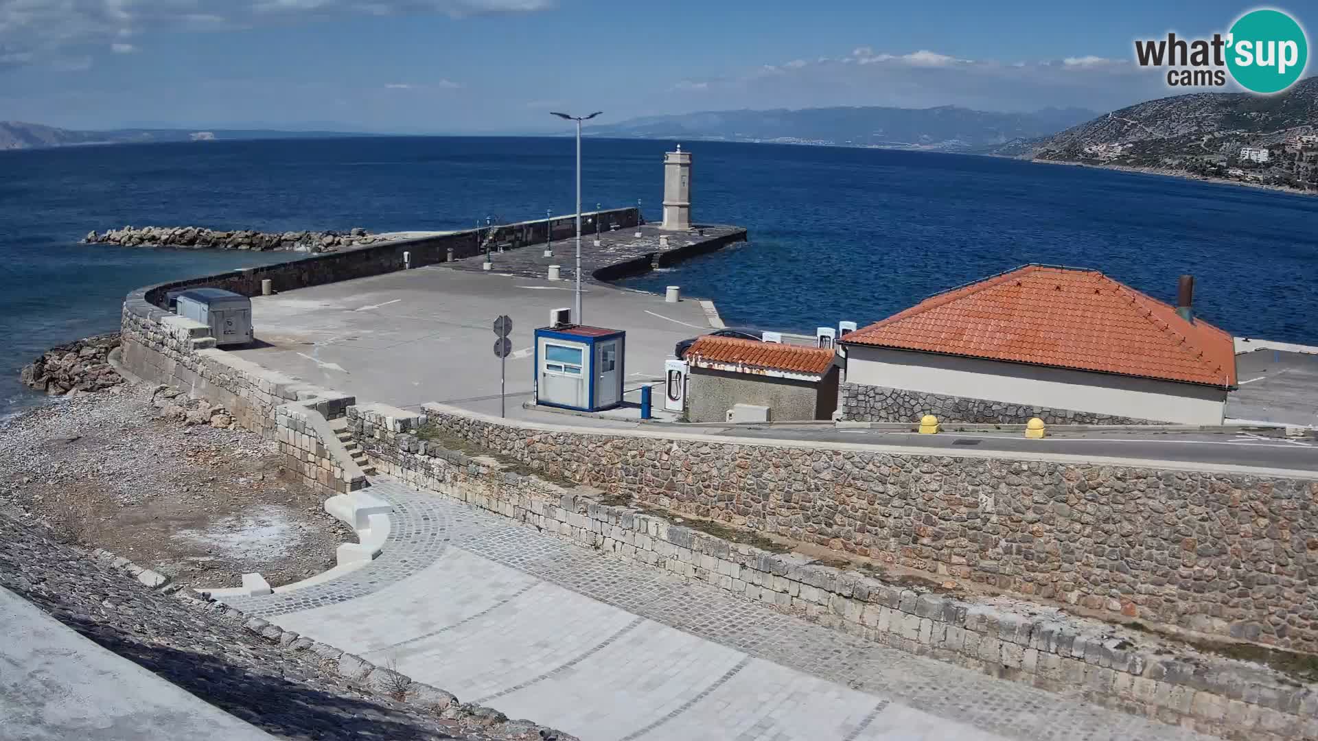 Senj Harbour Webcam – Breakwater & Lighthouse Live View