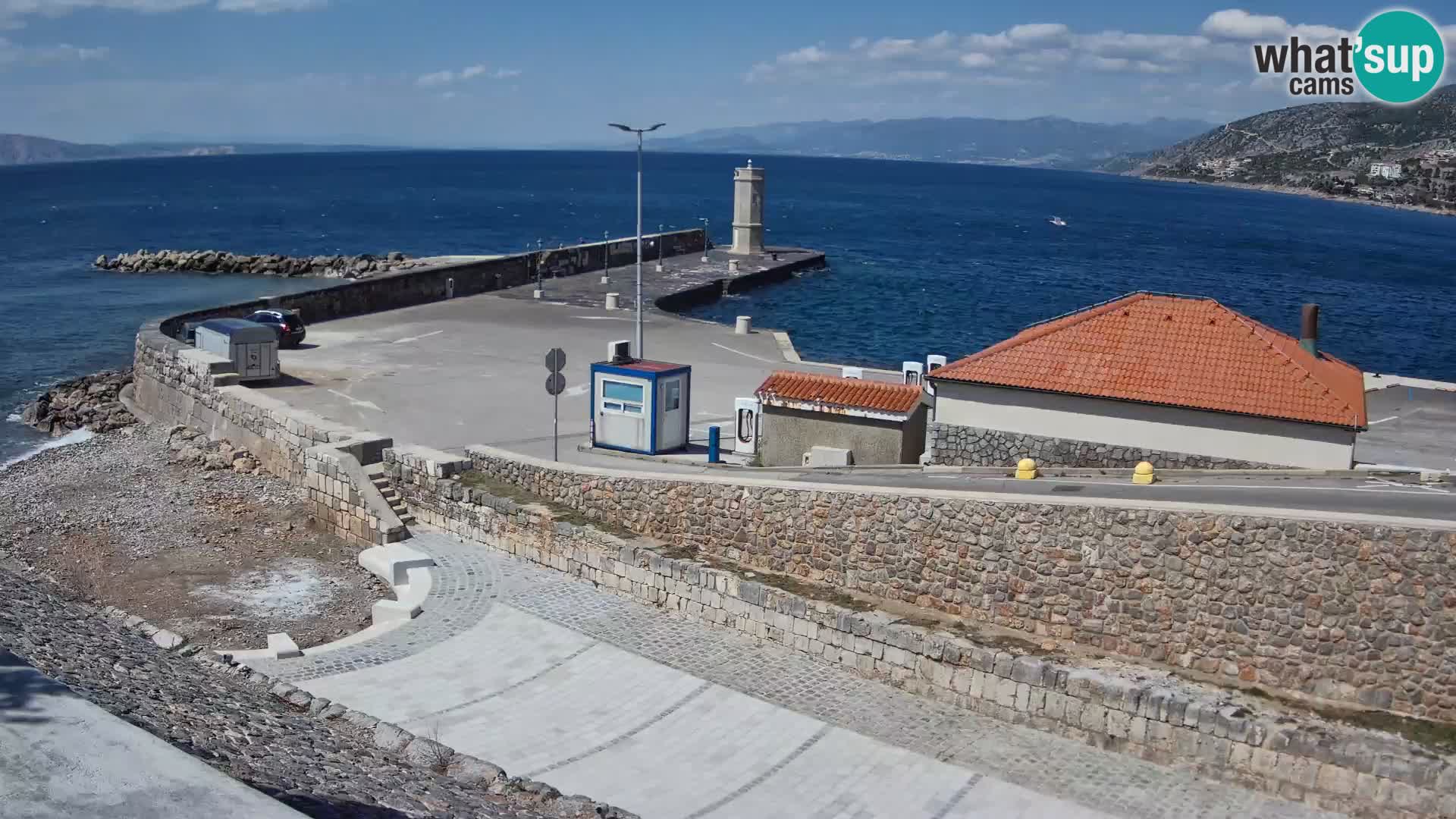 Senj Harbour Webcam – Breakwater & Lighthouse Live View