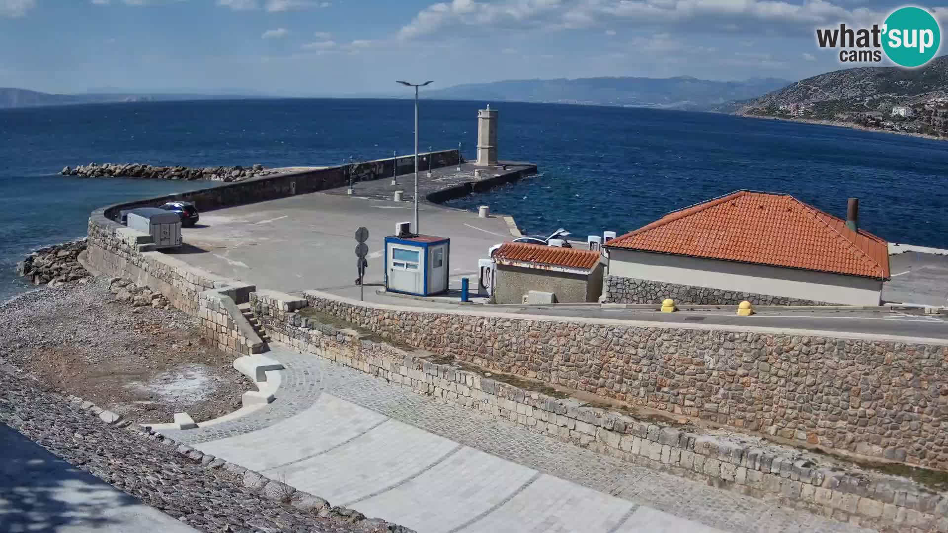 Senj Harbour Webcam – Breakwater & Lighthouse Live View