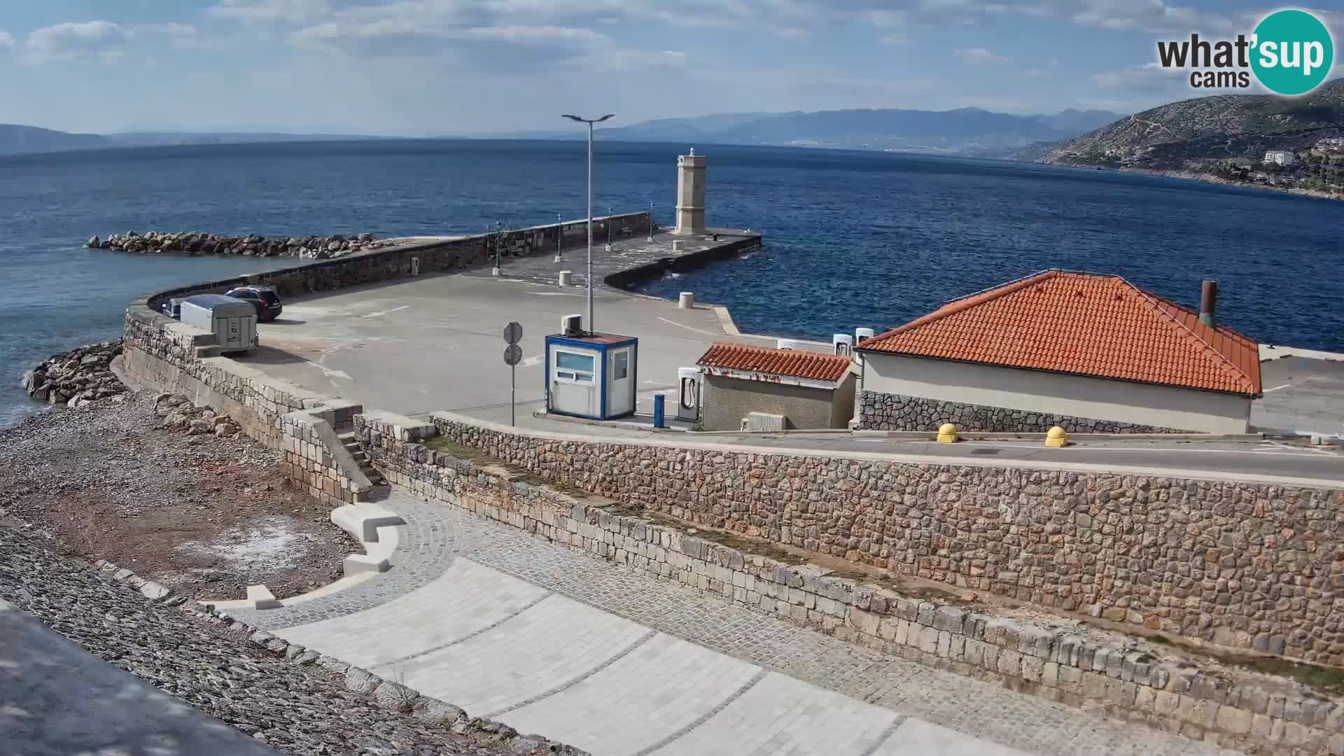 Senj Harbour Webcam – Breakwater & Lighthouse Live View
