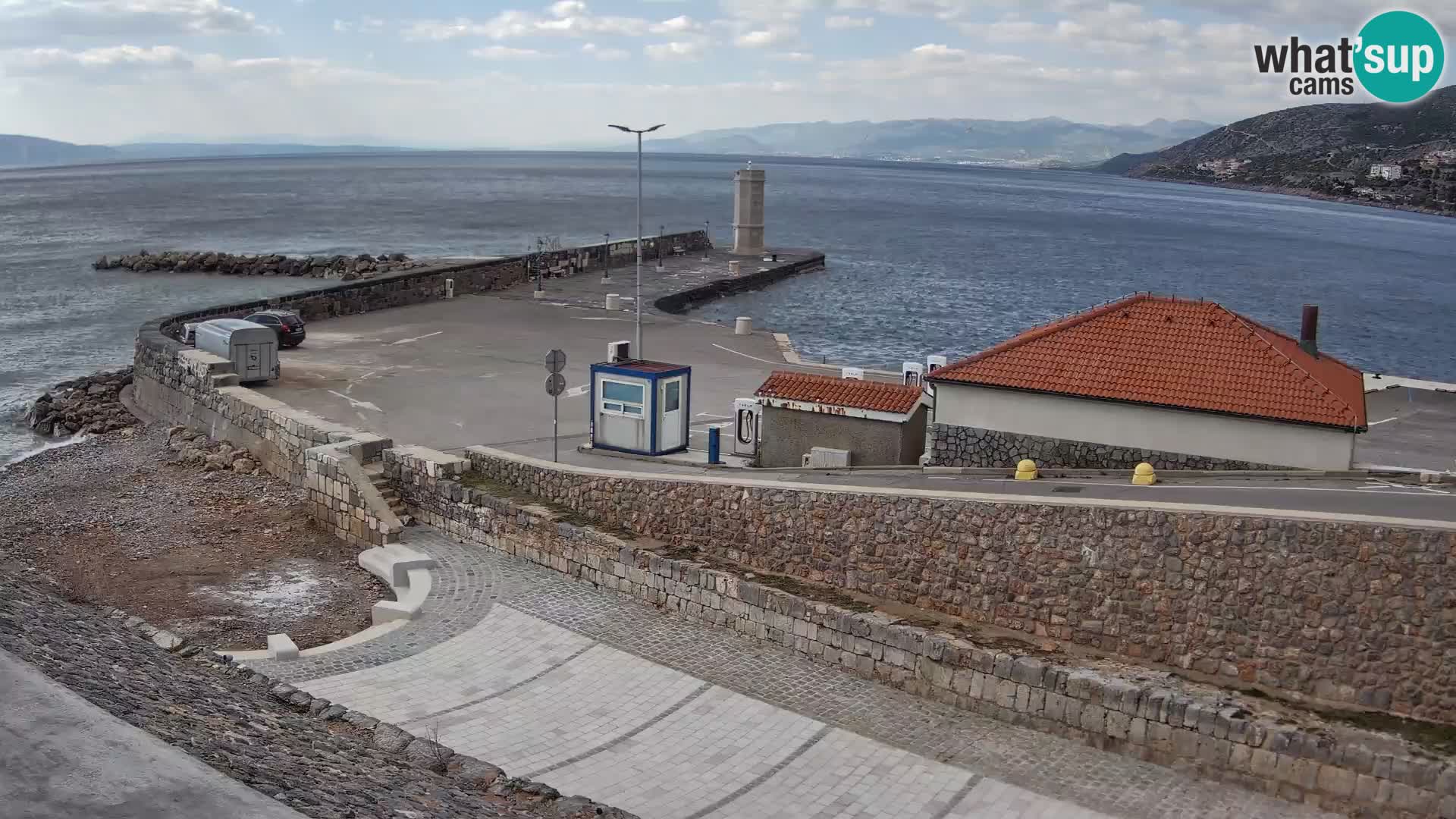 Senj Harbour Webcam – Breakwater & Lighthouse Live View
