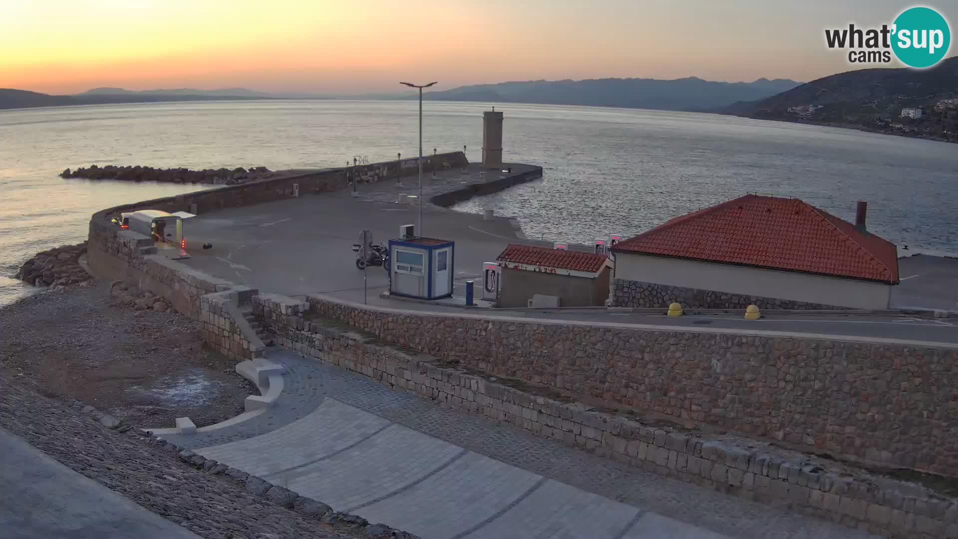 Senj Harbour Webcam – Breakwater & Lighthouse Live View