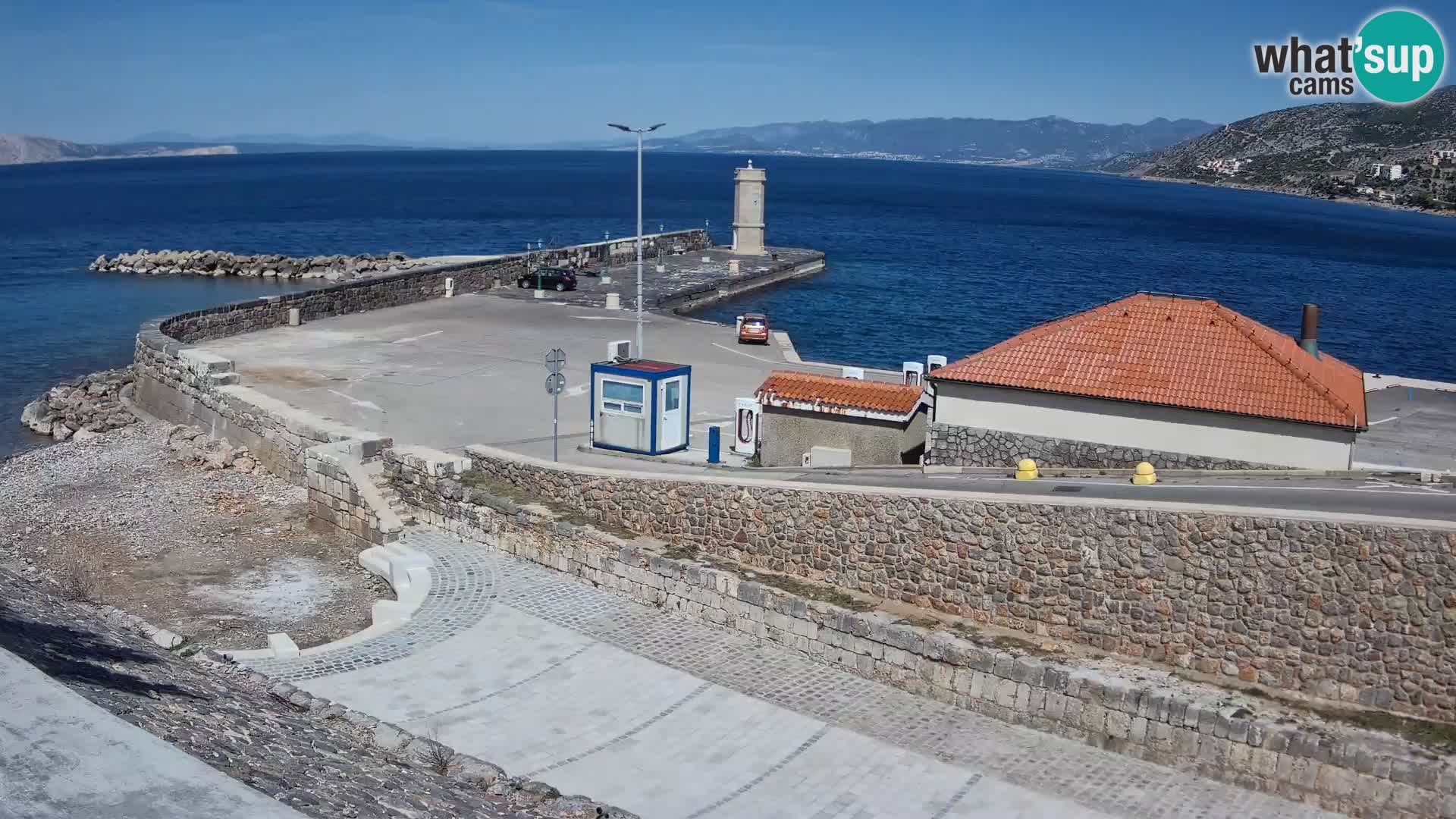 Senj Harbour Webcam – Breakwater & Lighthouse Live View