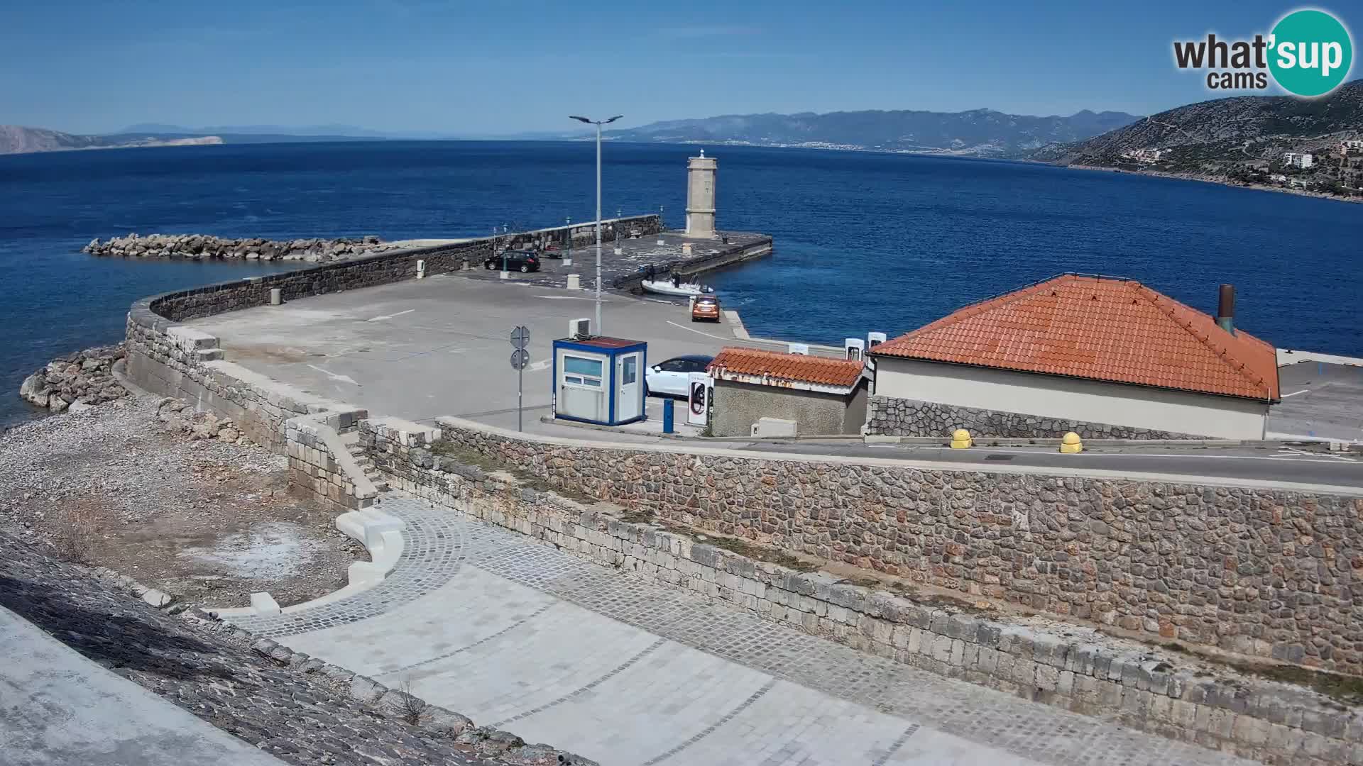 Senj Harbour Webcam – Breakwater & Lighthouse Live View