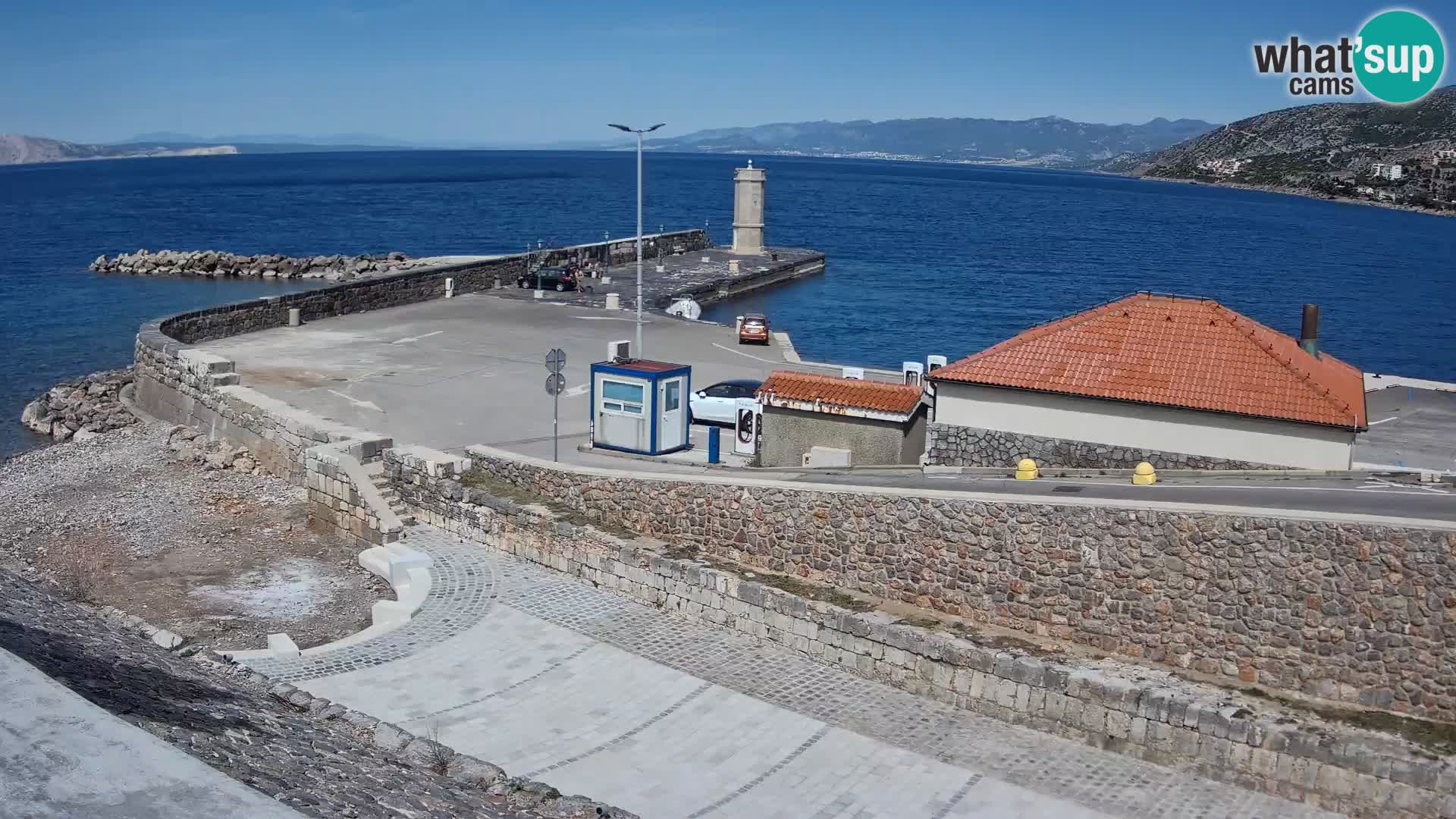 Senj Harbour Webcam – Breakwater & Lighthouse Live View