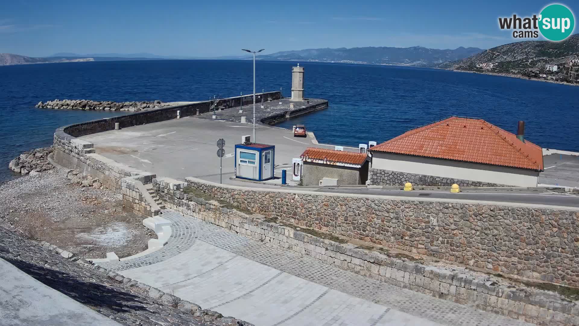 Senj Harbour Webcam – Breakwater & Lighthouse Live View