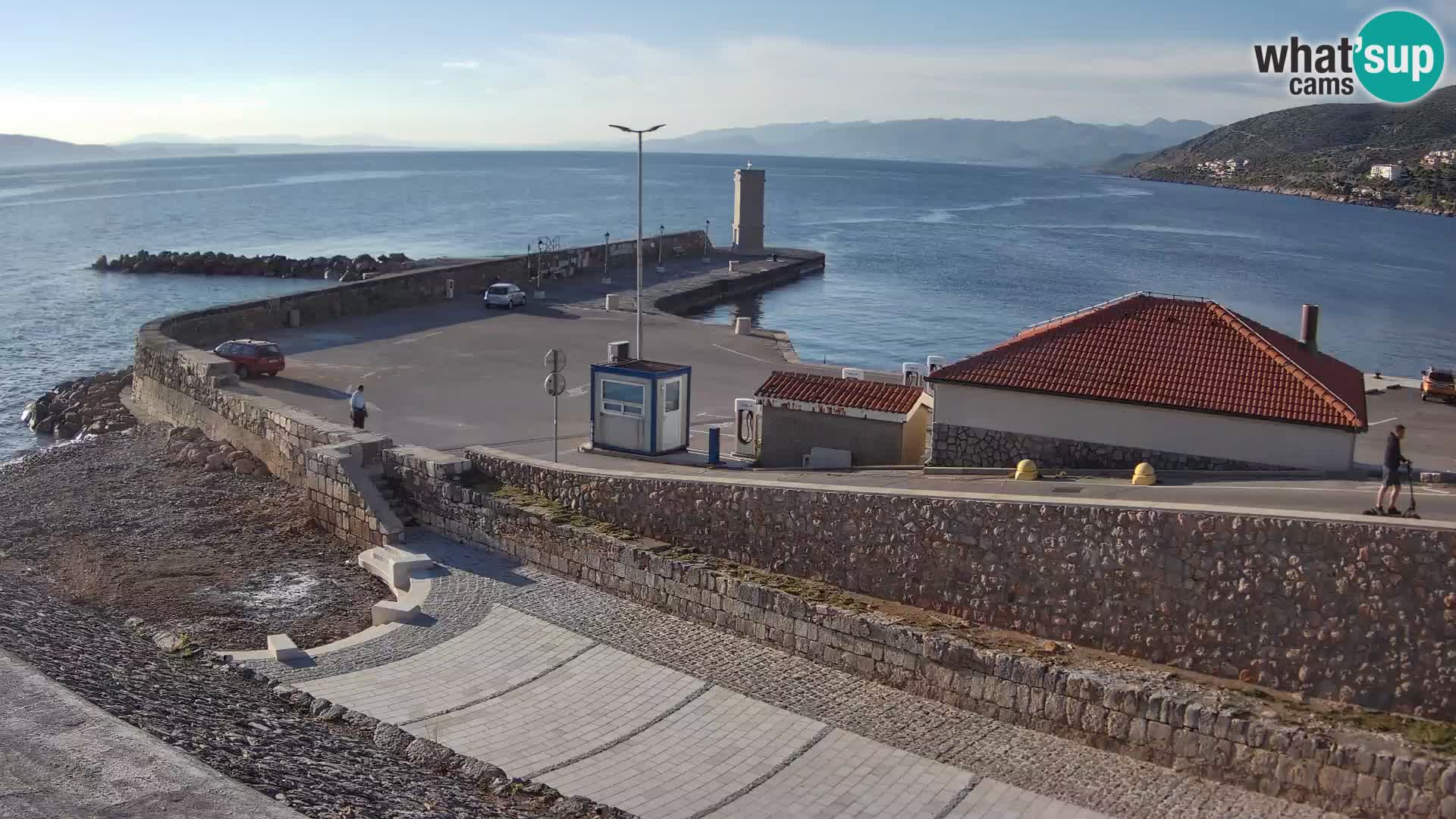 Webcam puerto de Senj – Rompeolas y faro en directo