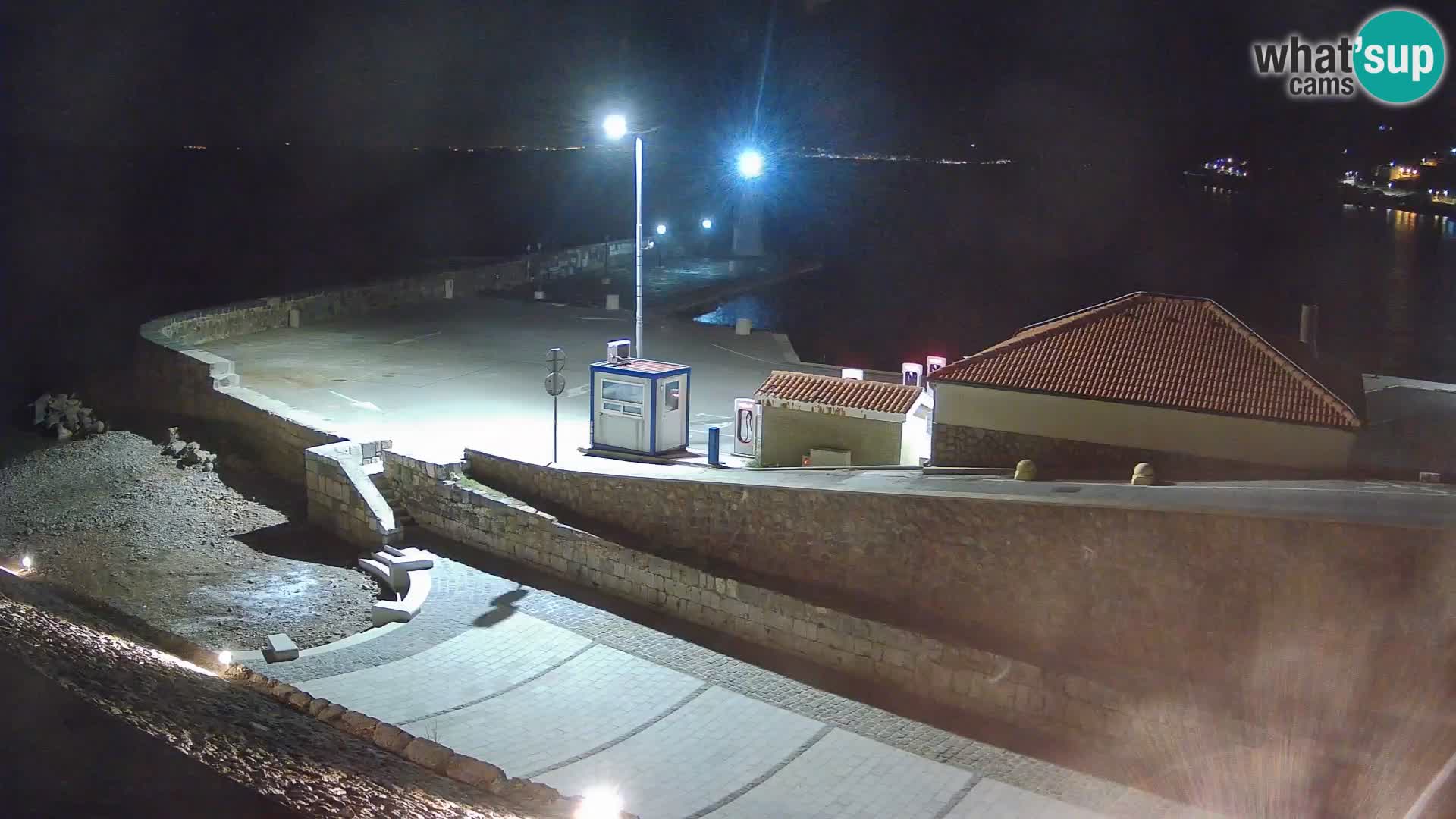 Web kamera Senj luka – Lukobran i svjetionik uživo