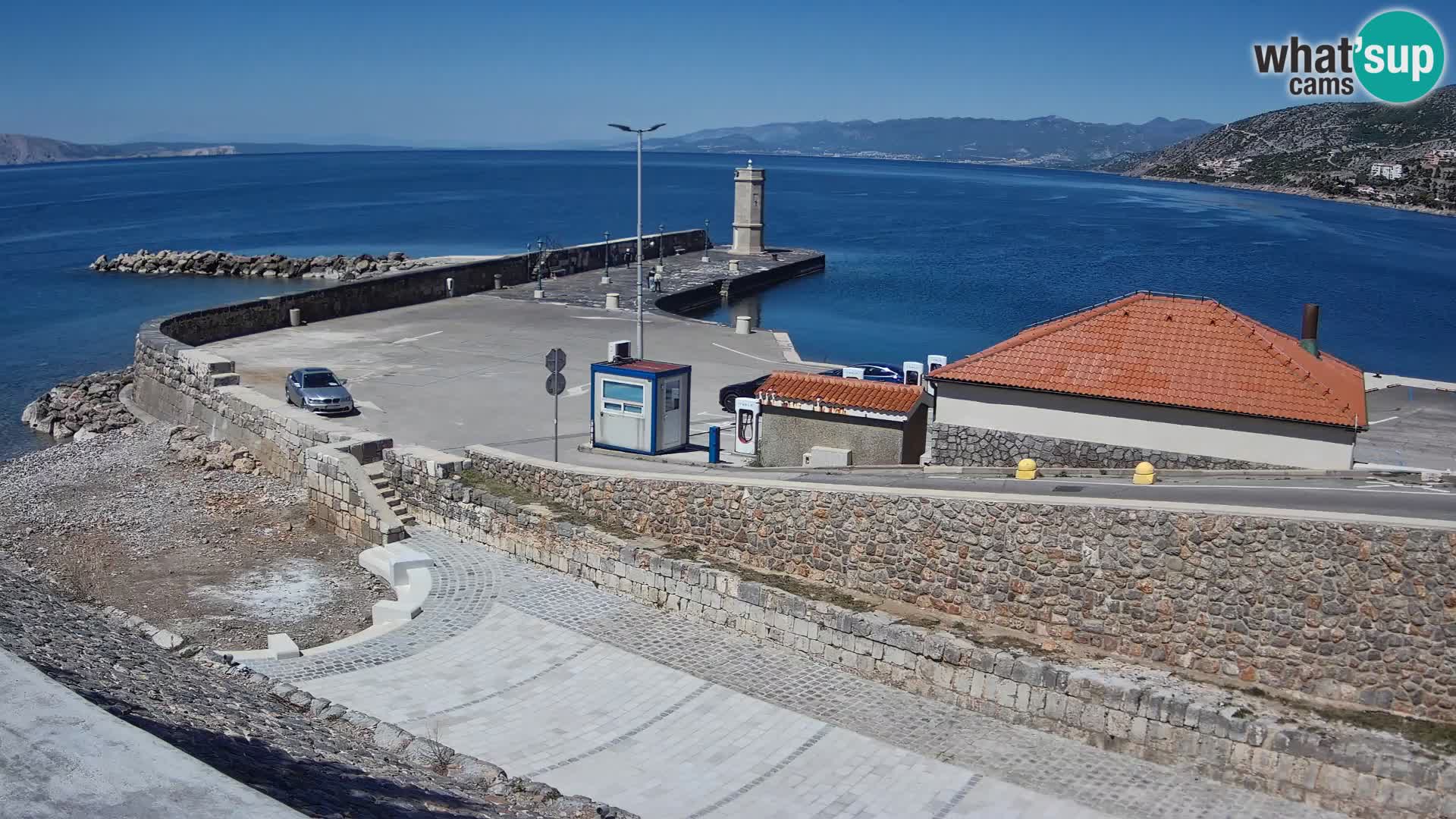 Webcam puerto de Senj – Rompeolas y faro en directo