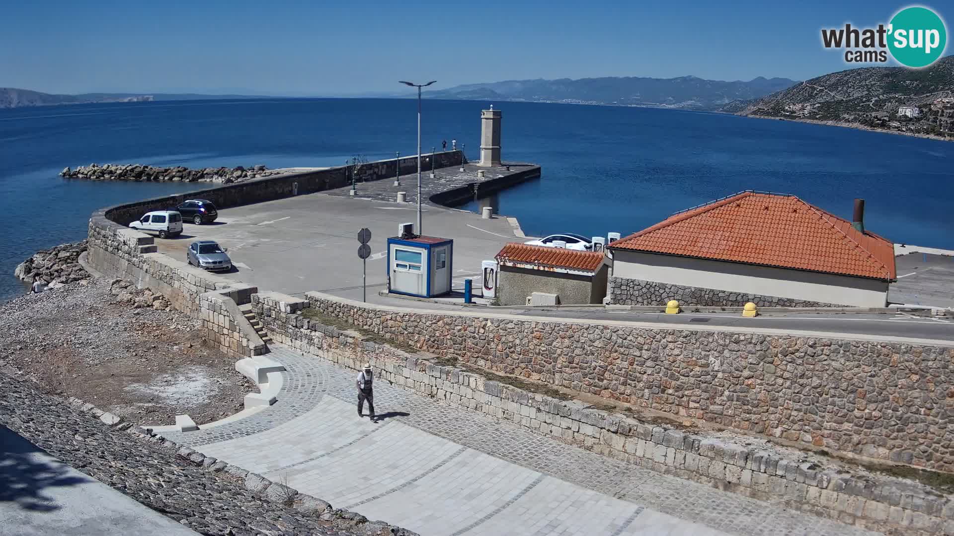 Senj Harbour Webcam – Breakwater & Lighthouse Live View