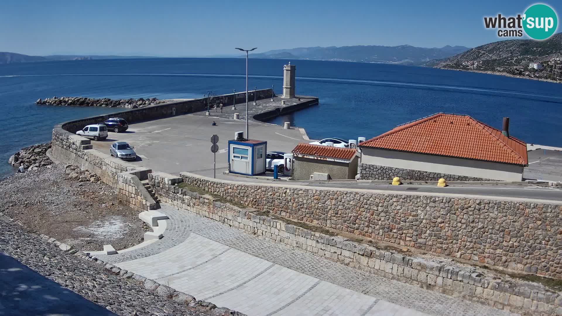 Senj Harbour Webcam – Breakwater & Lighthouse Live View