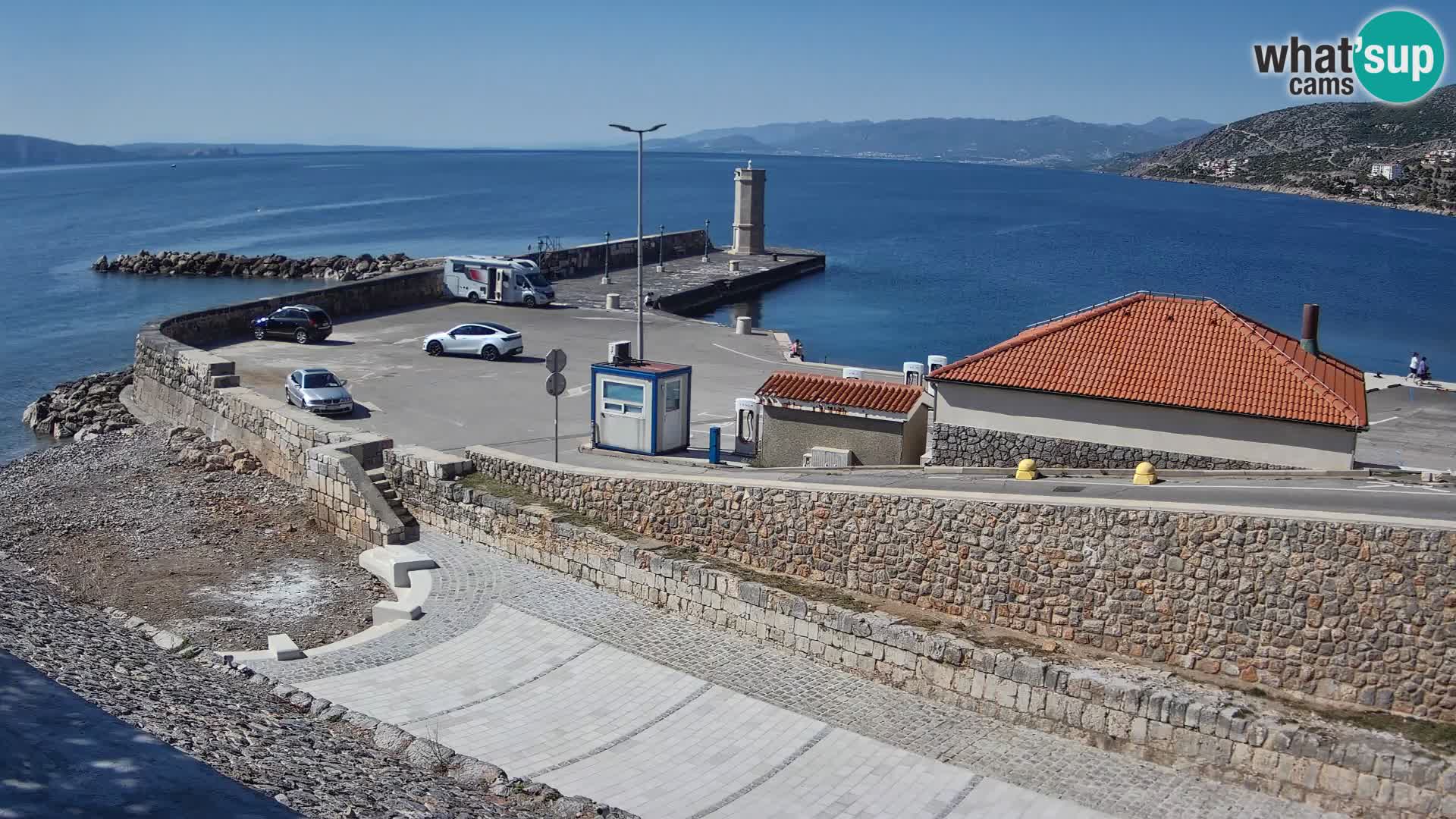 Senj Harbour Webcam – Breakwater & Lighthouse Live View