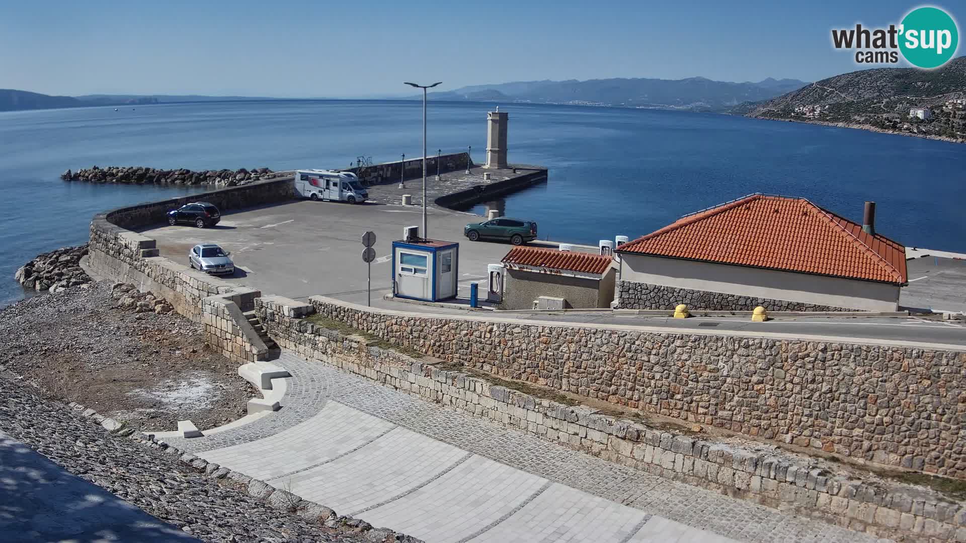 Webcam Porto di Segna – Frangiflutti e Faro in diretta