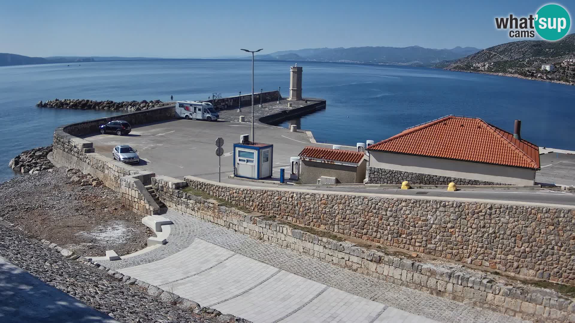 Senj Harbour Webcam – Breakwater & Lighthouse Live View