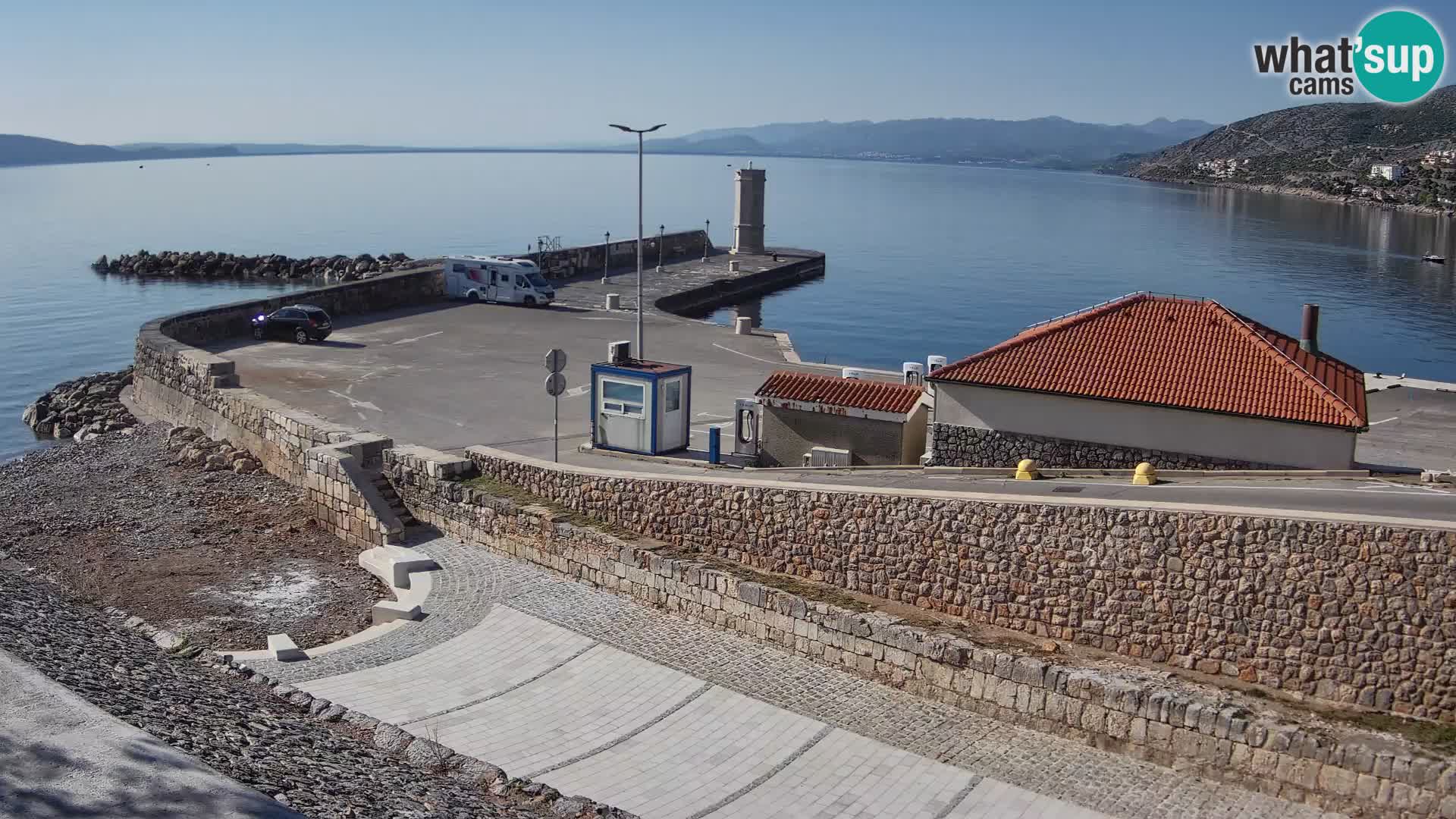 Senj Harbour Webcam – Breakwater & Lighthouse Live View