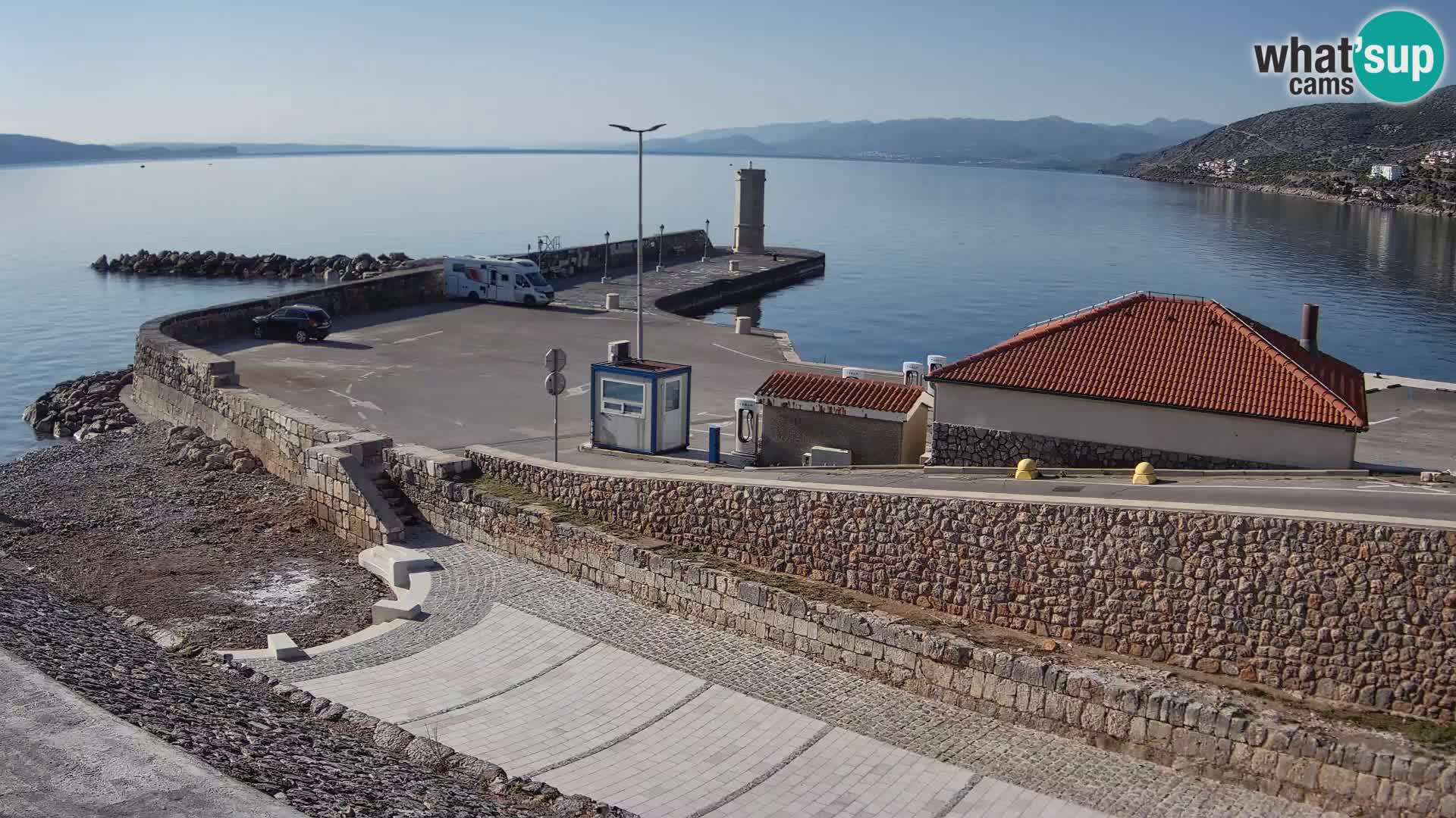 Web kamera Senj luka – Lukobran i svjetionik uživo