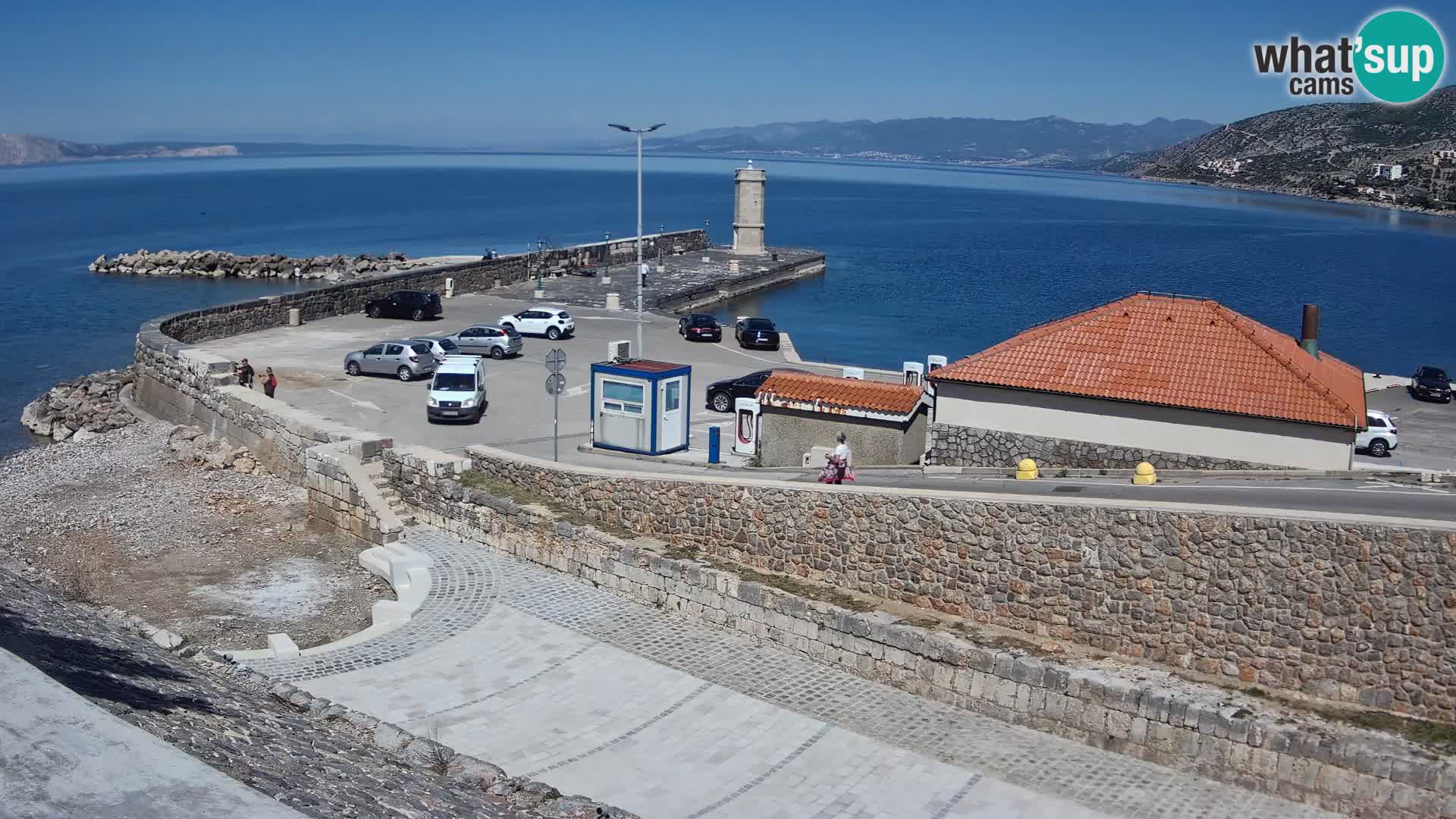 Web kamera Senj luka – Lukobran i svjetionik uživo